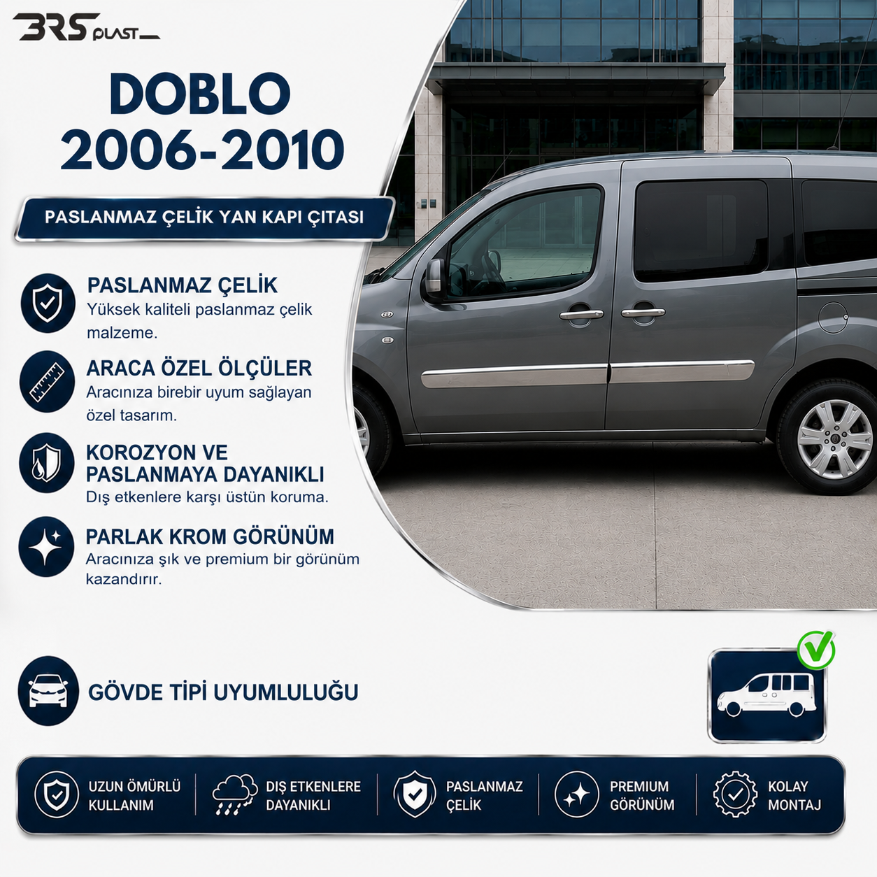 FIAT DOBLO 2006-2010 YAN KAPI ÇITASI