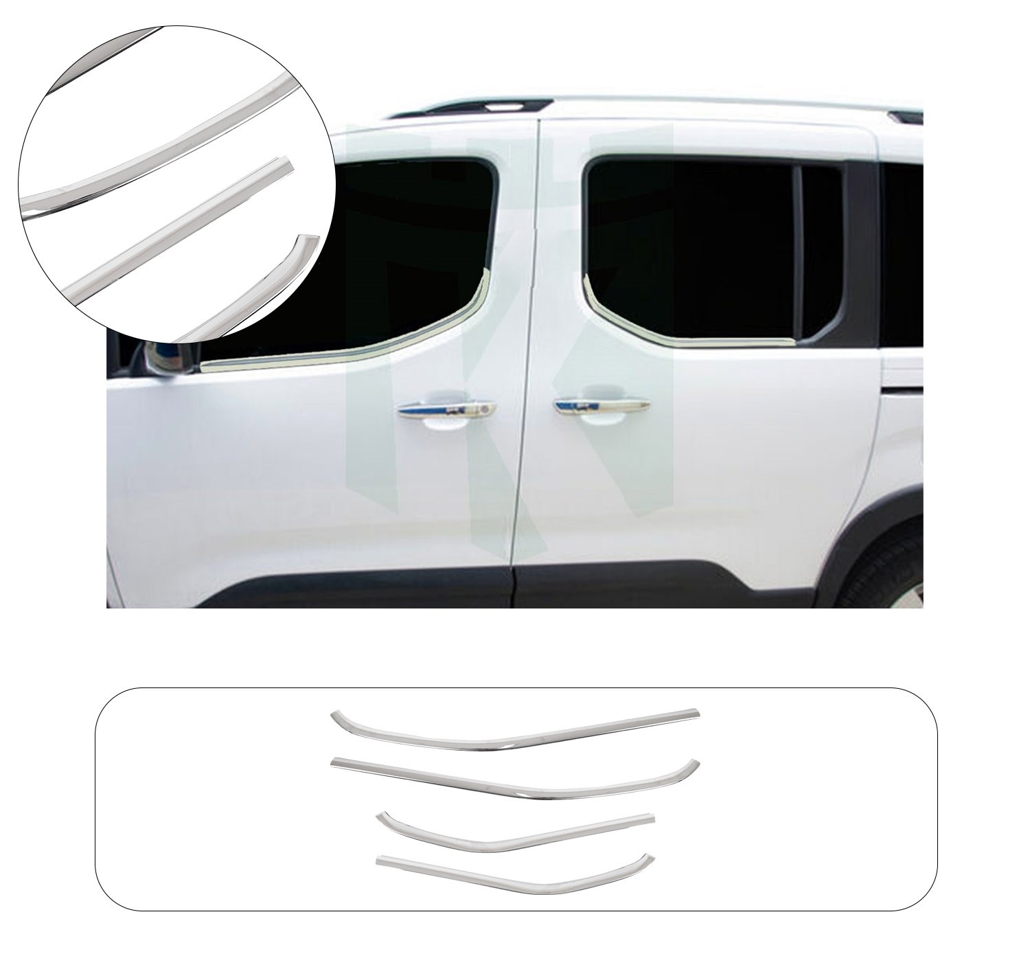 FIAT DOBLO 2019- CAM ÇITASI 4 PRÇ/