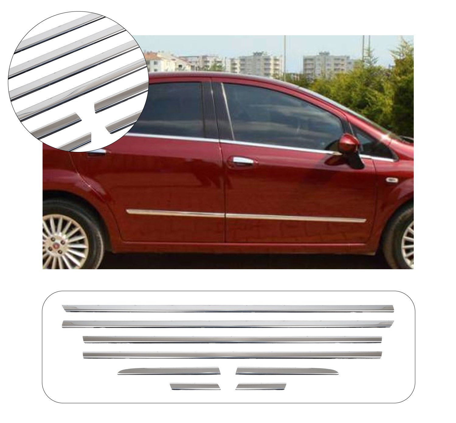 FIAT LINEA 2007- CAM ÇITASI 8PRÇ