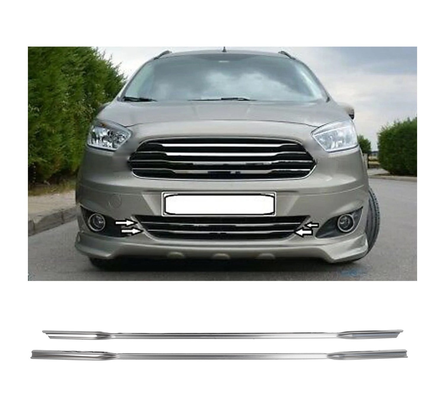 FORD COURIER 2014- ÖN TAMPON ALT ÇITA 2 PRÇ