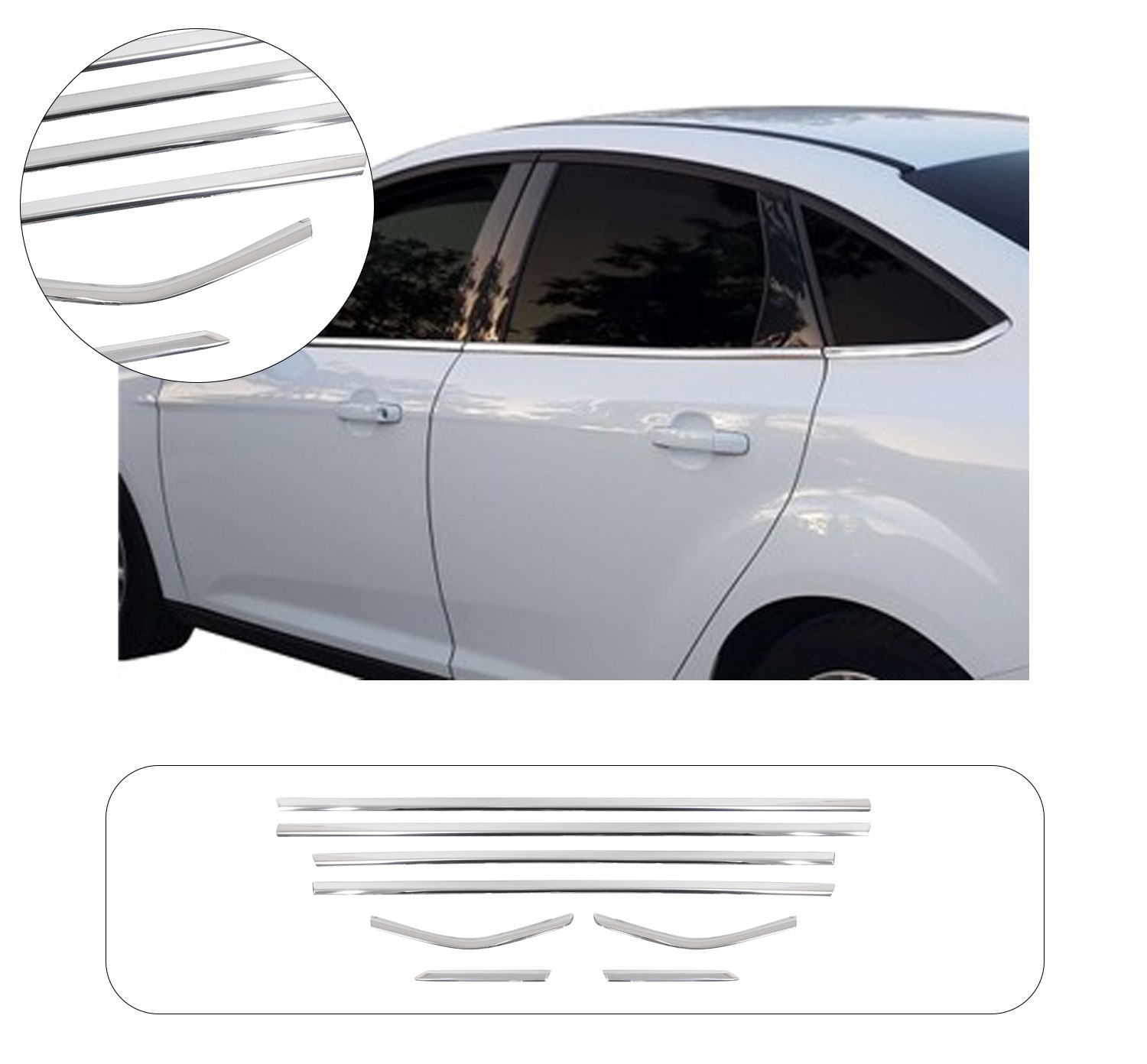 FORD FOCUS 3 2011- HB CAM ÇITASI 8 PRÇ