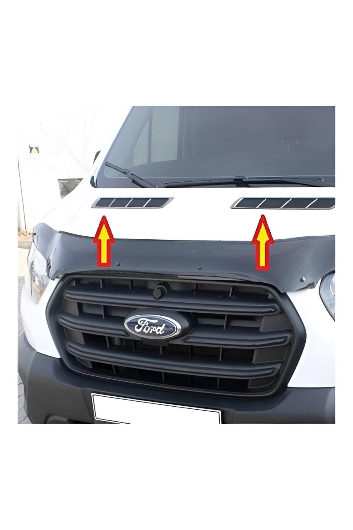 Ford Transit Krom Ön Kaput Havalandırma Izgarası 2 Parça P.çelik 2019 Ve Üzeri