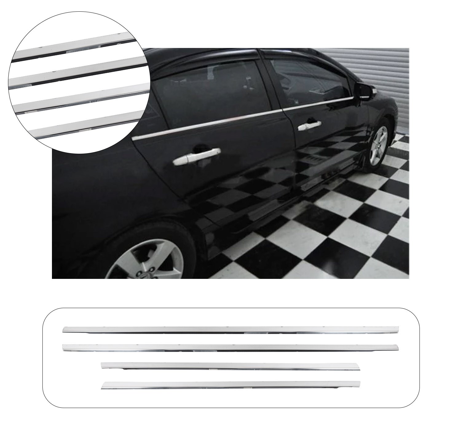 HONDA CIVIC 2012- CAM ÇITASI 4 PRÇ