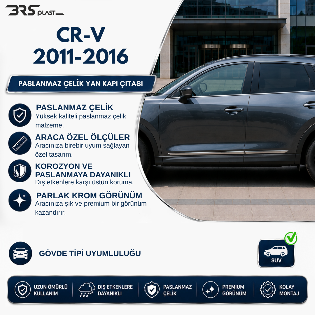 HONDA CRV 2012-2018 YAN KAPI ÇITASI 4 PRÇ