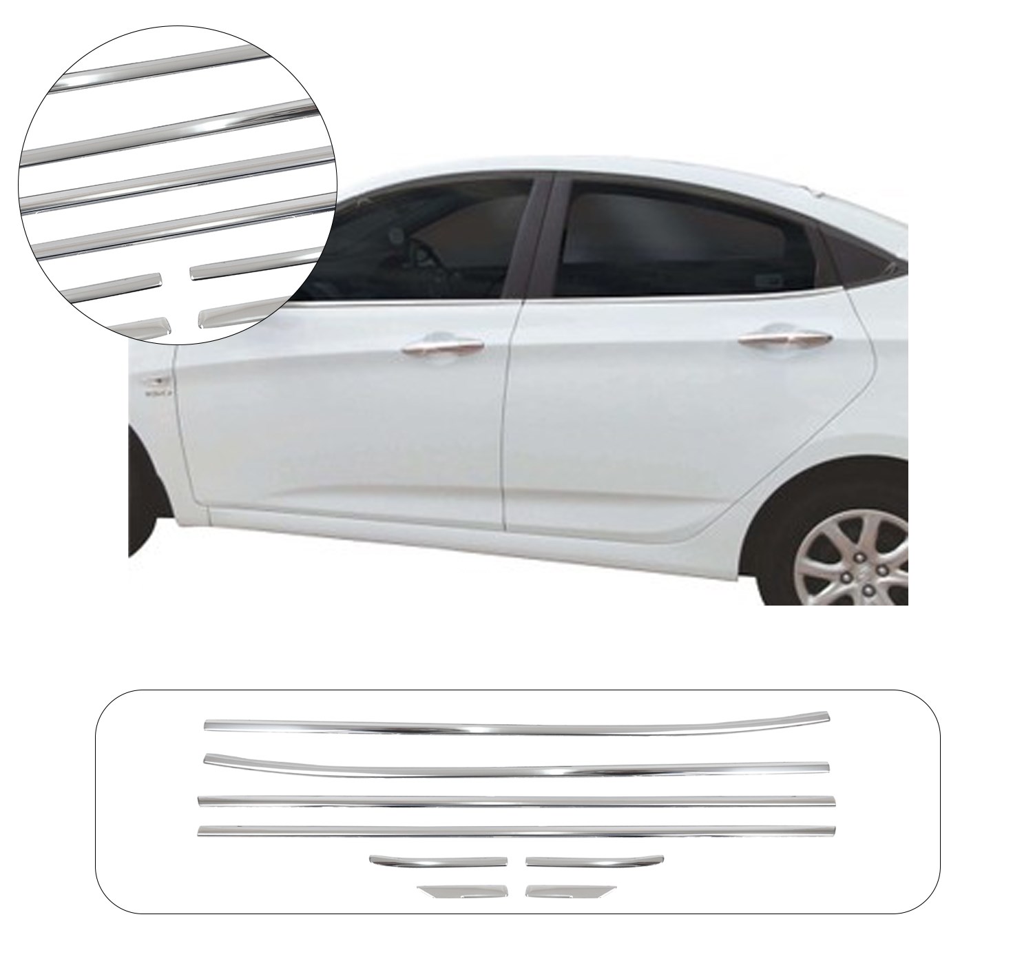 HYUNDAI ACCENT BLUE 2011- CAM CITASI 6 PRÇ
