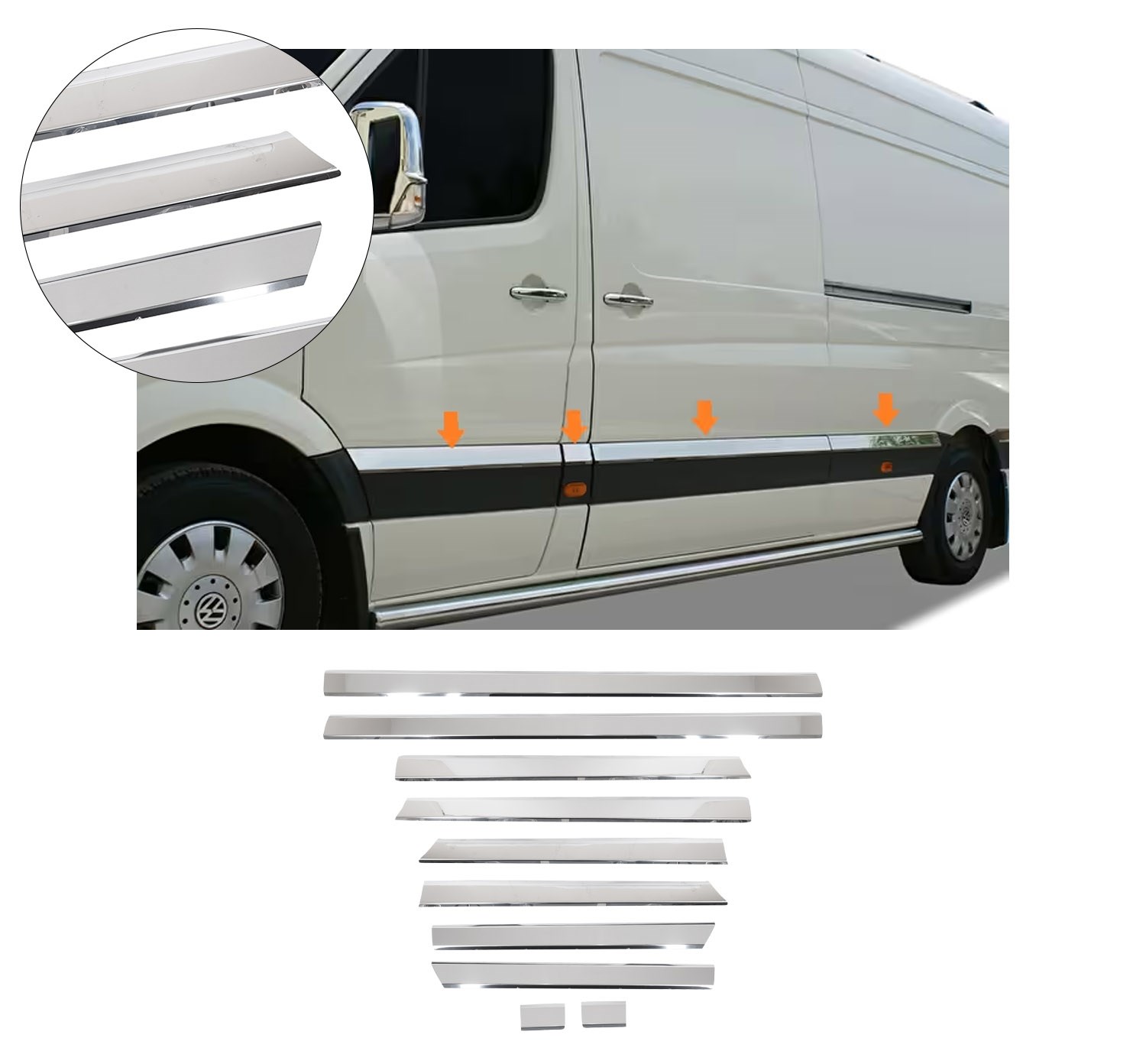MB SPRINTER 2006-2017 YAN KAPI ÇITASI UZUN ŞASİ