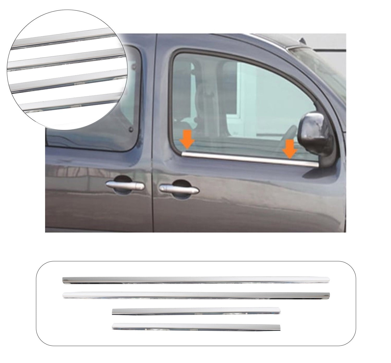 MERCEDES CITAN 2013- CAM ÇITASI 4 PRÇ