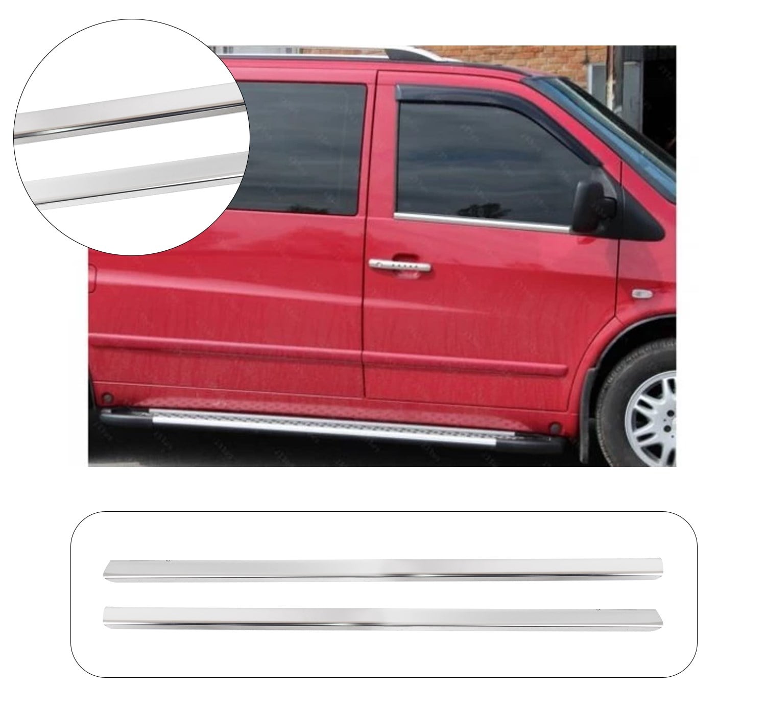 MERCEDES VITO W638 1996-2003 CAM ÇITASI 2 PRÇ
