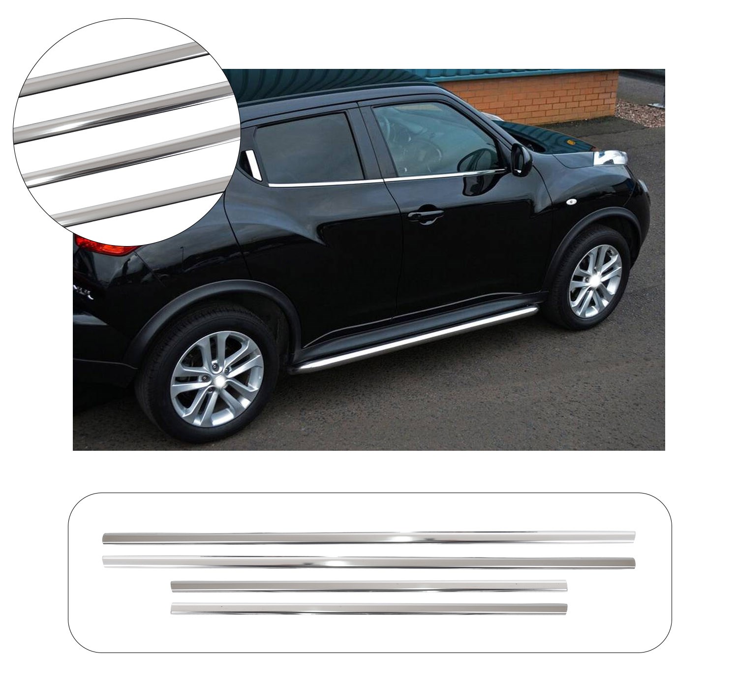 NISSAN JUKE 2010- CAM ÇITASI 4 PRÇ