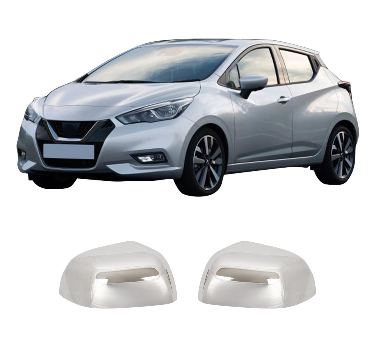 NISSAN MICRA IV 2010-2017 PASLANMAZ ÇELİK AYNA KAPAĞI