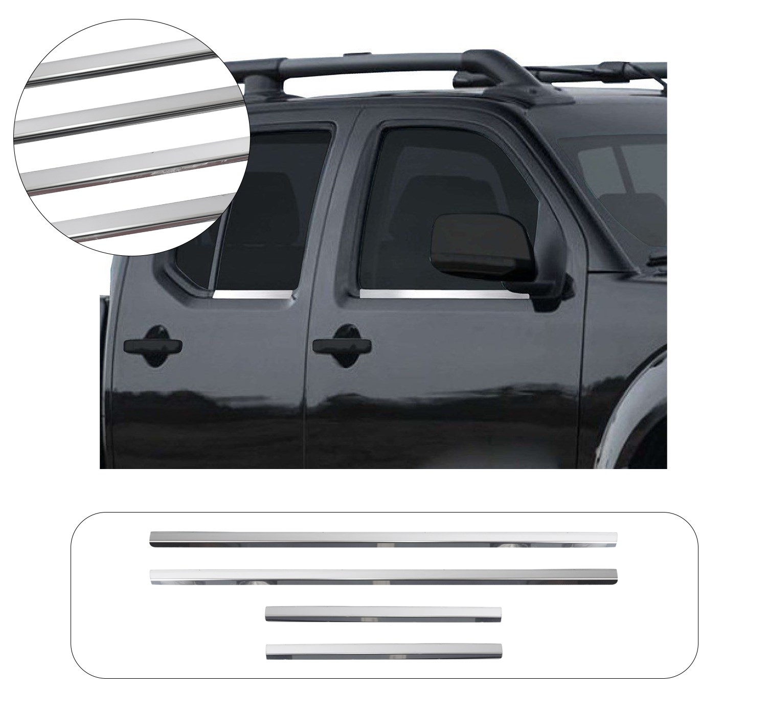 NISSAN NAVARA 2006-2015 CAM ÇITASI 4 PRÇ