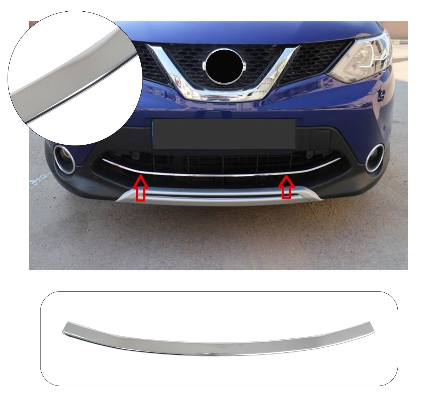 NISSAN QASHQAI 2014-2017 ÖN TAMPON ÇITASI