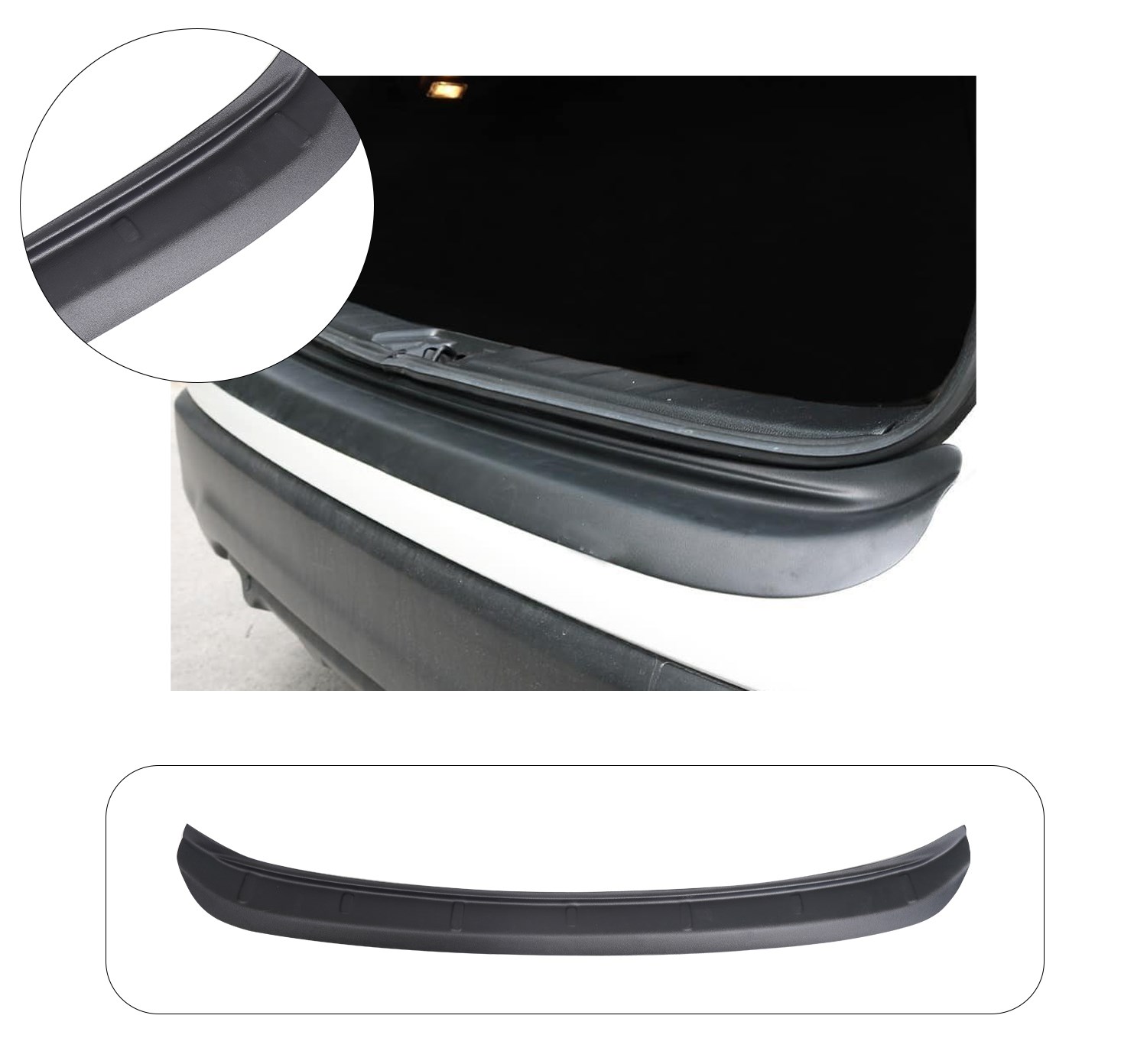 NISSAN QASHQAI 2014-2020 ABS GENİŞ ARKA TAMPON ÜSTÜ KORUMA