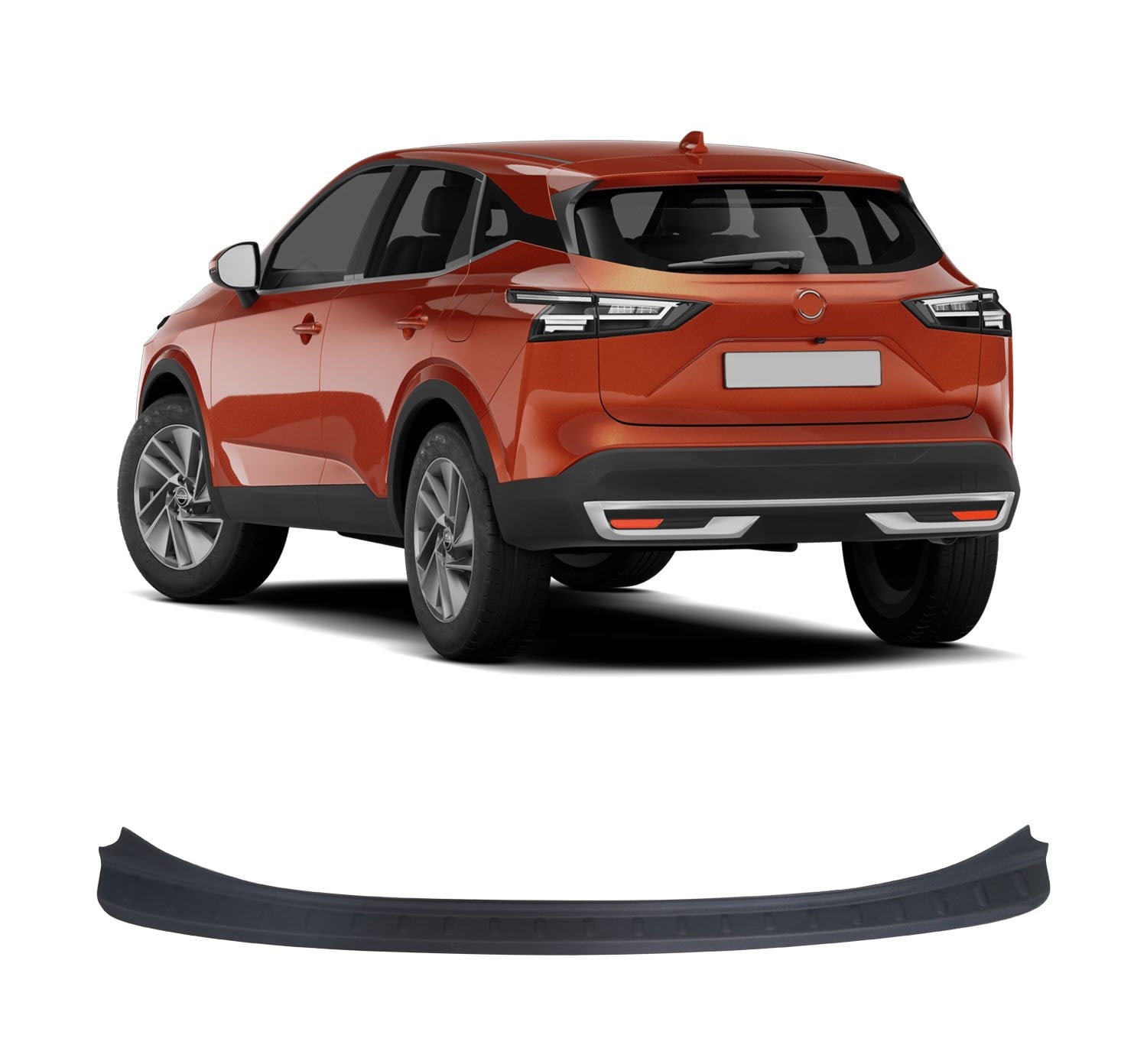NISSAN QASHQAI 2021- ABS GENİŞ ARKA TAMPON KORUMA