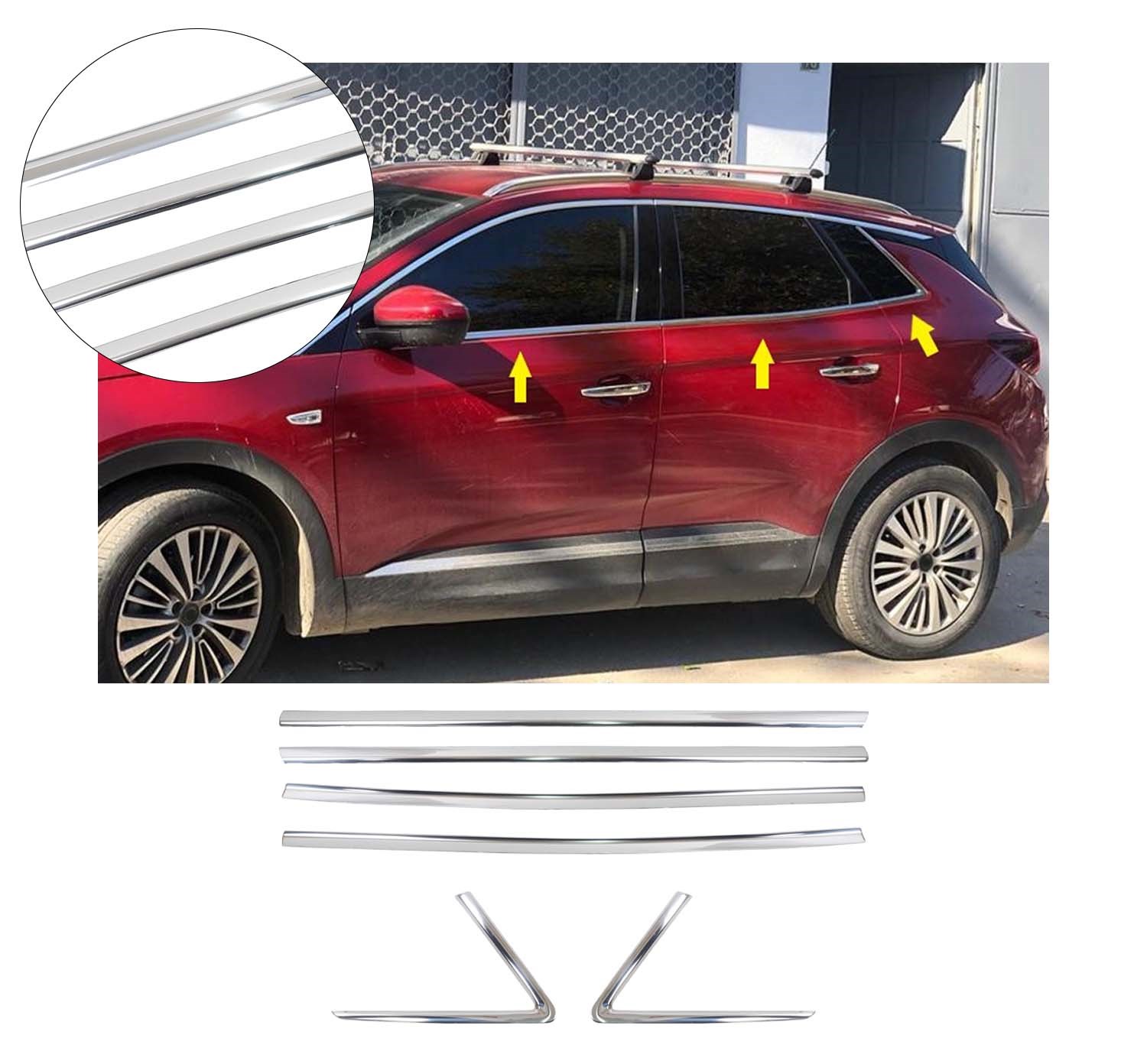 OPEL GRANDLAND X 2017- CAM ÇITASI 6 PRÇ