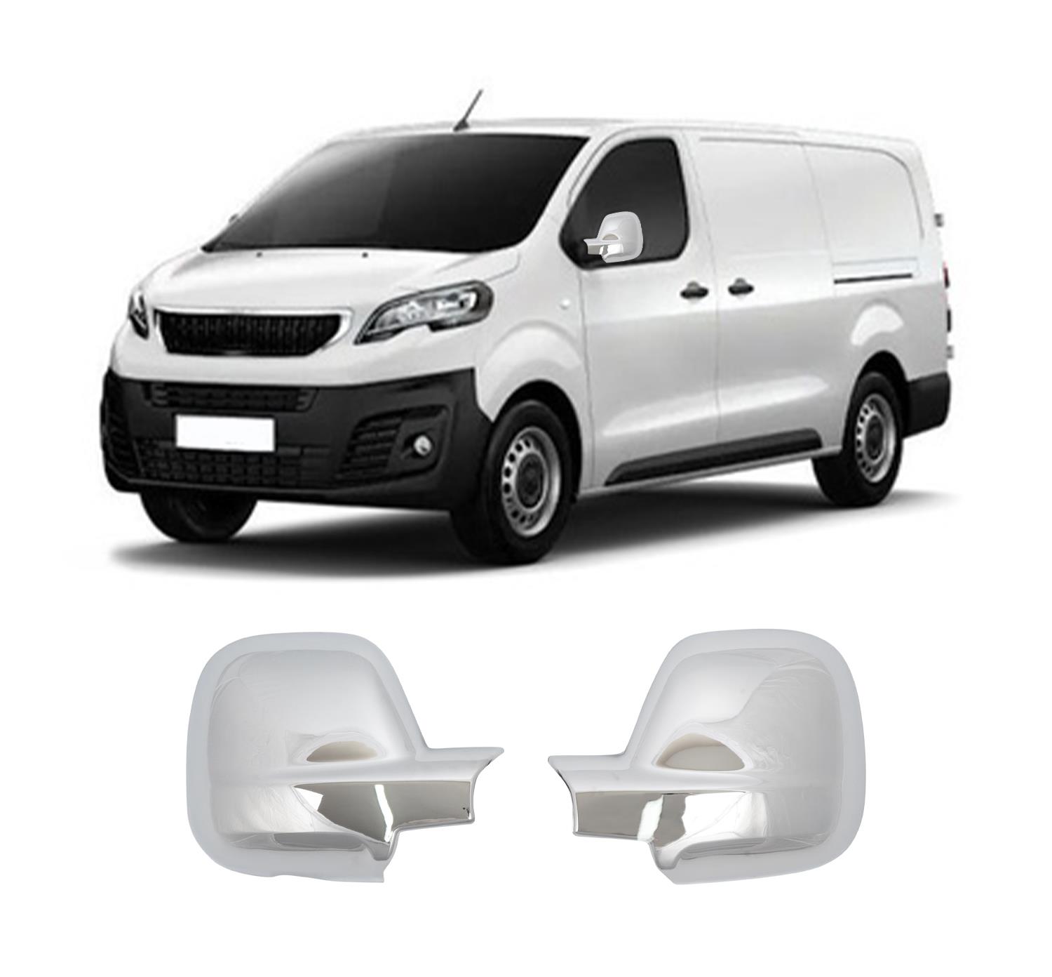 PEUGEOT EXPERT 3 2017- AYNA KAPAĞI ABS KROM