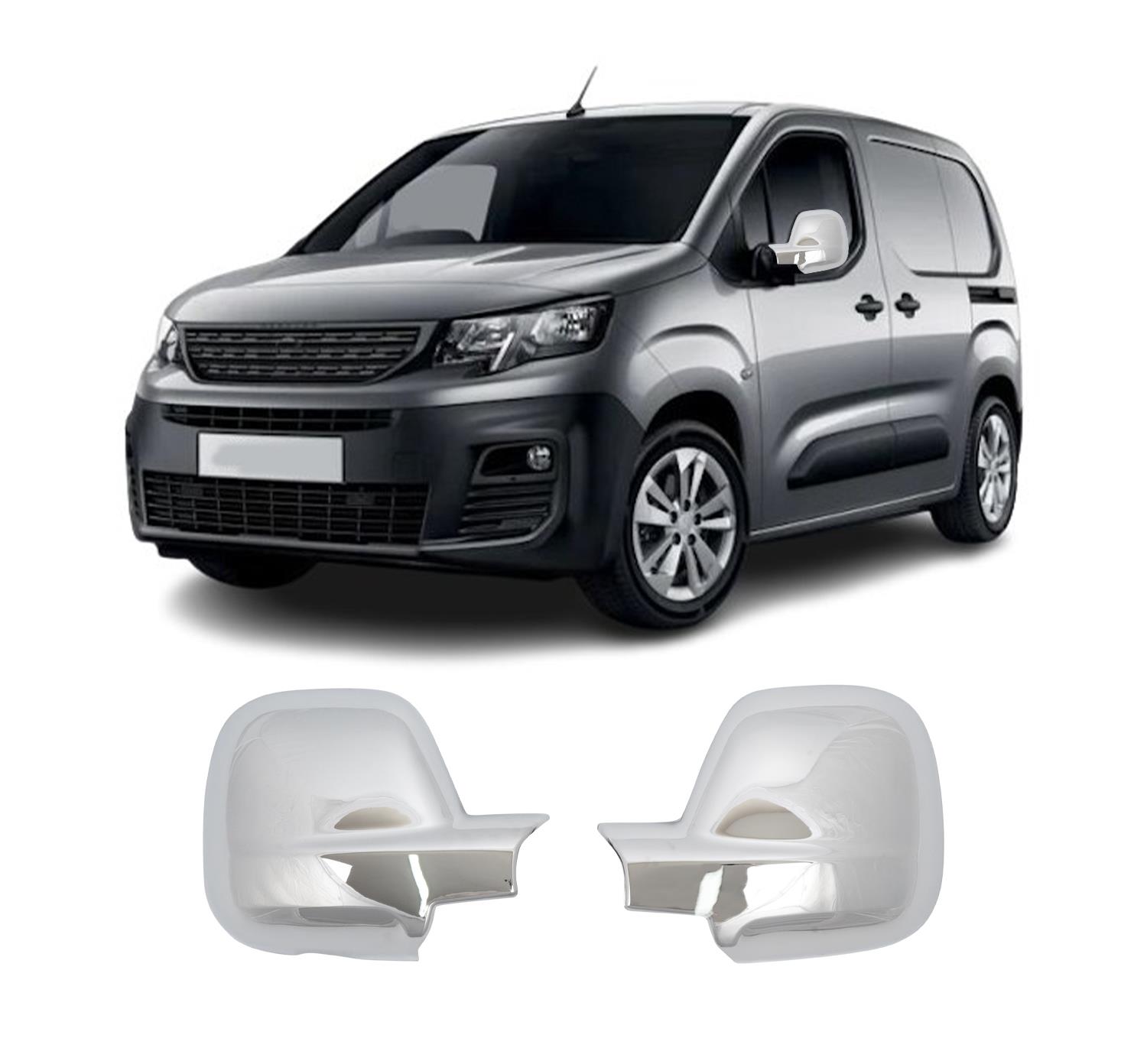 PEUGEOT PARTNER 3 2019- AYNA KAPAĞI ABS KROM