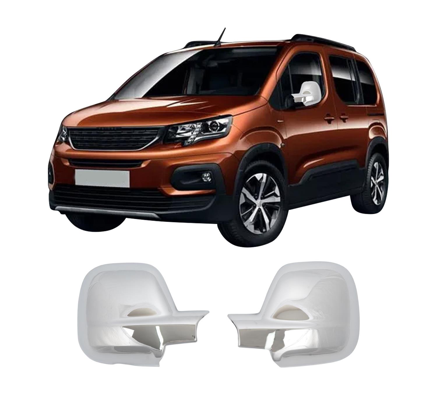 PEUGEOT RIFTER 2019-AYNA KAPAĞI ABS KROM