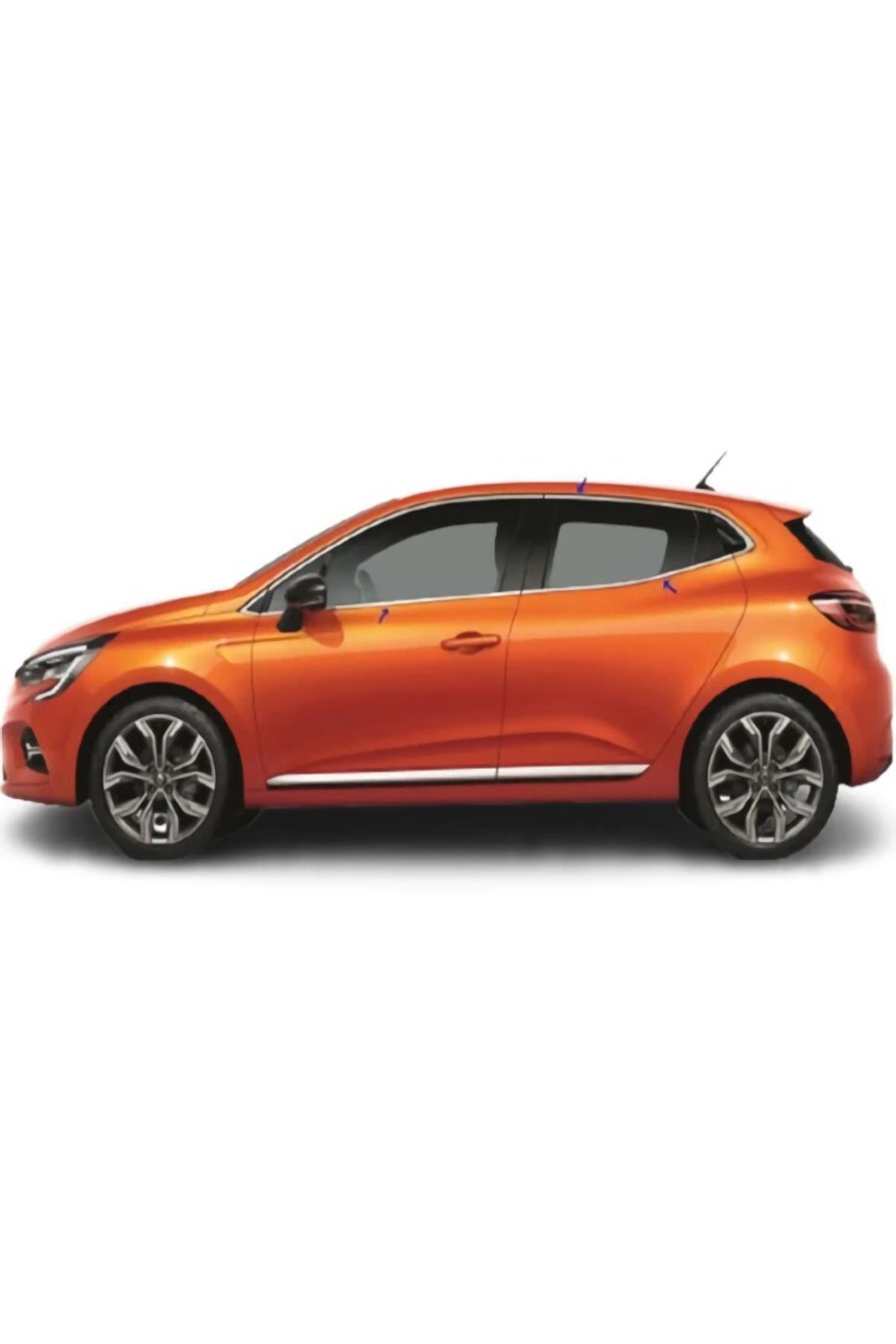 Renault Clıo 5 Krom Cam Çıtası 8 Parça P.çelik 2019 Ve Üzeri