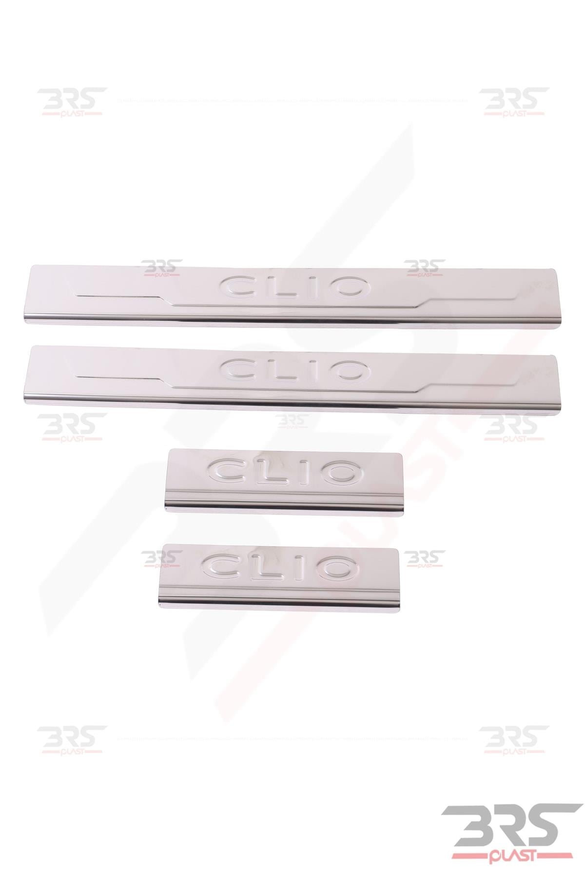 Renault Clio Iv 2012-2021 Stainless Steel Chrome Door Sill 4 Pcs.