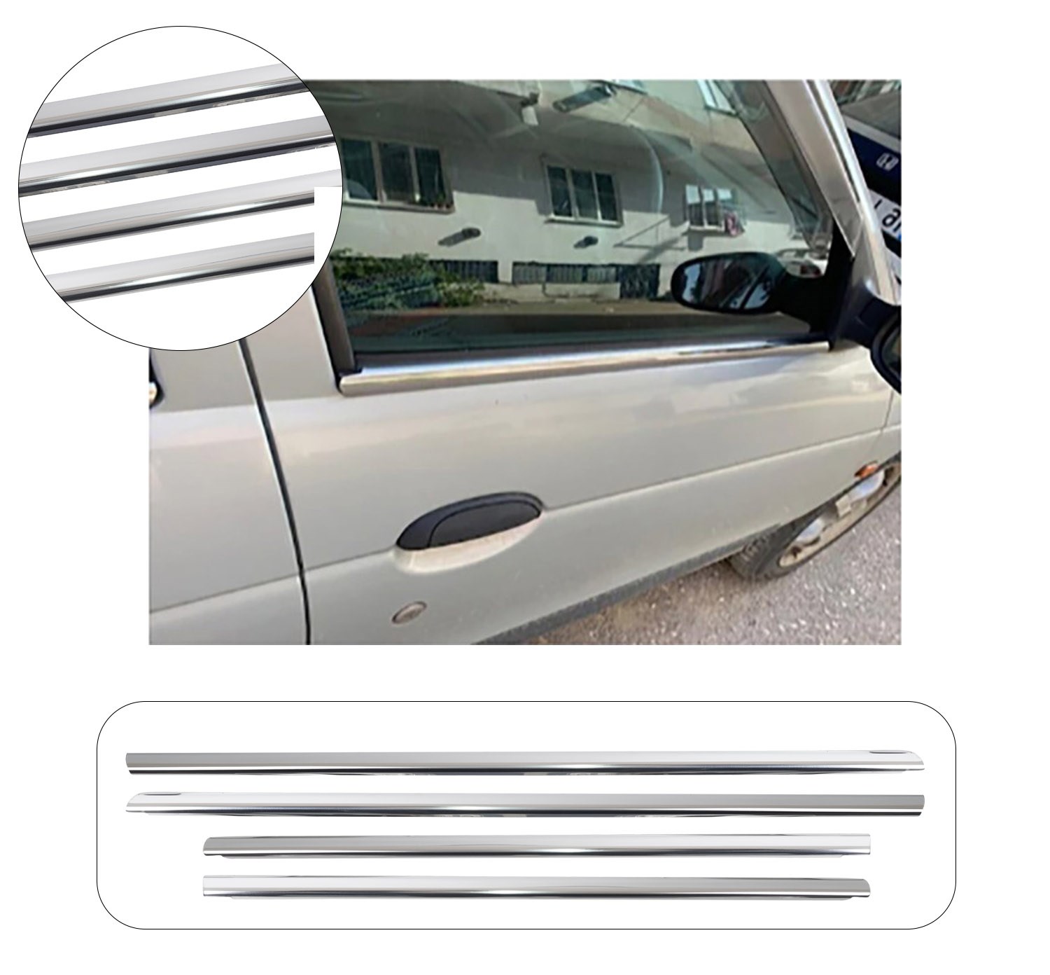 RENAULT MEGANE 1 1996-2004 CAM ÇITASI 4 PRÇ