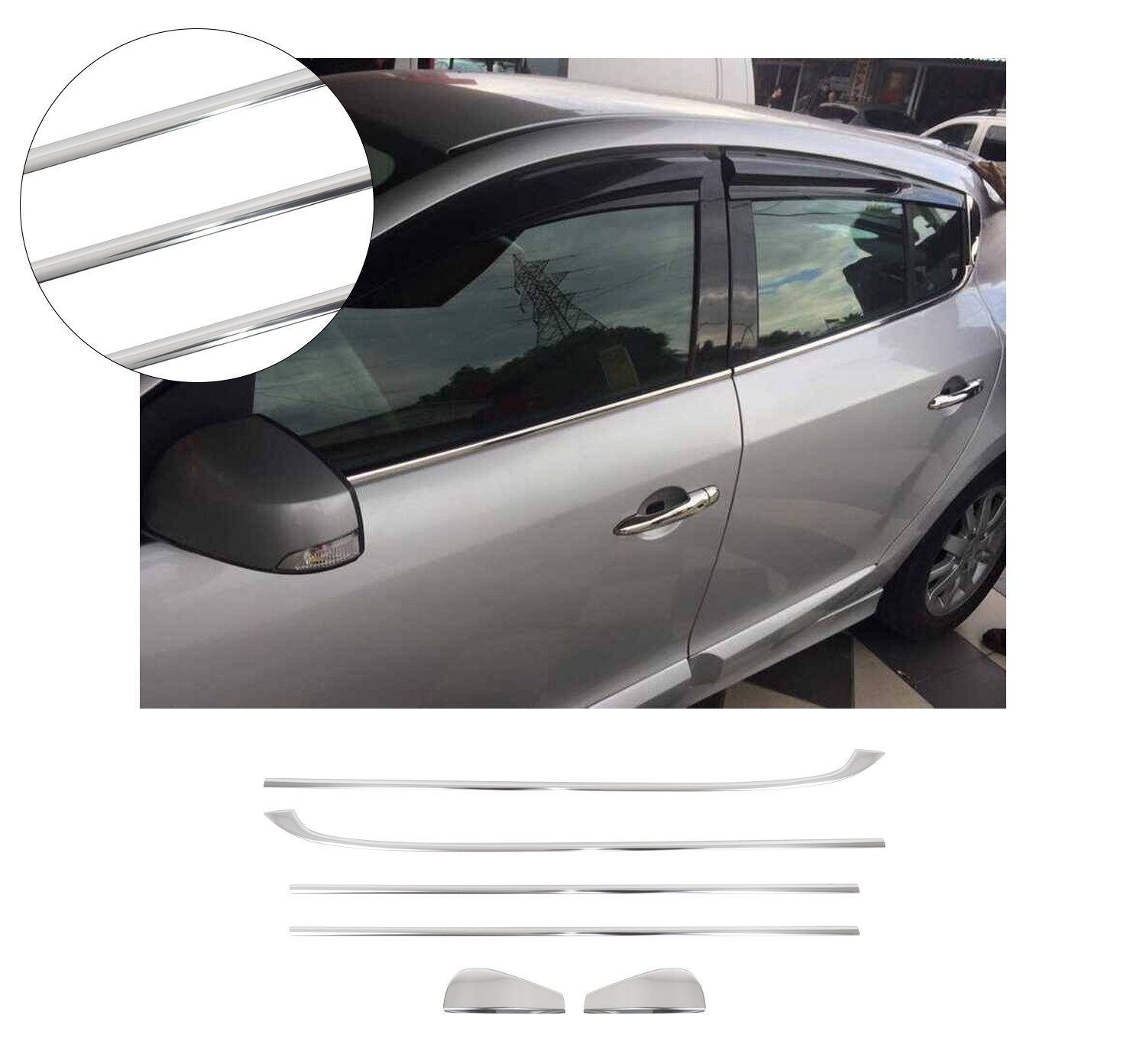 RENAULT MEGANE 3 HB 2010-2016 CAM ÇITASI 6 PRÇ