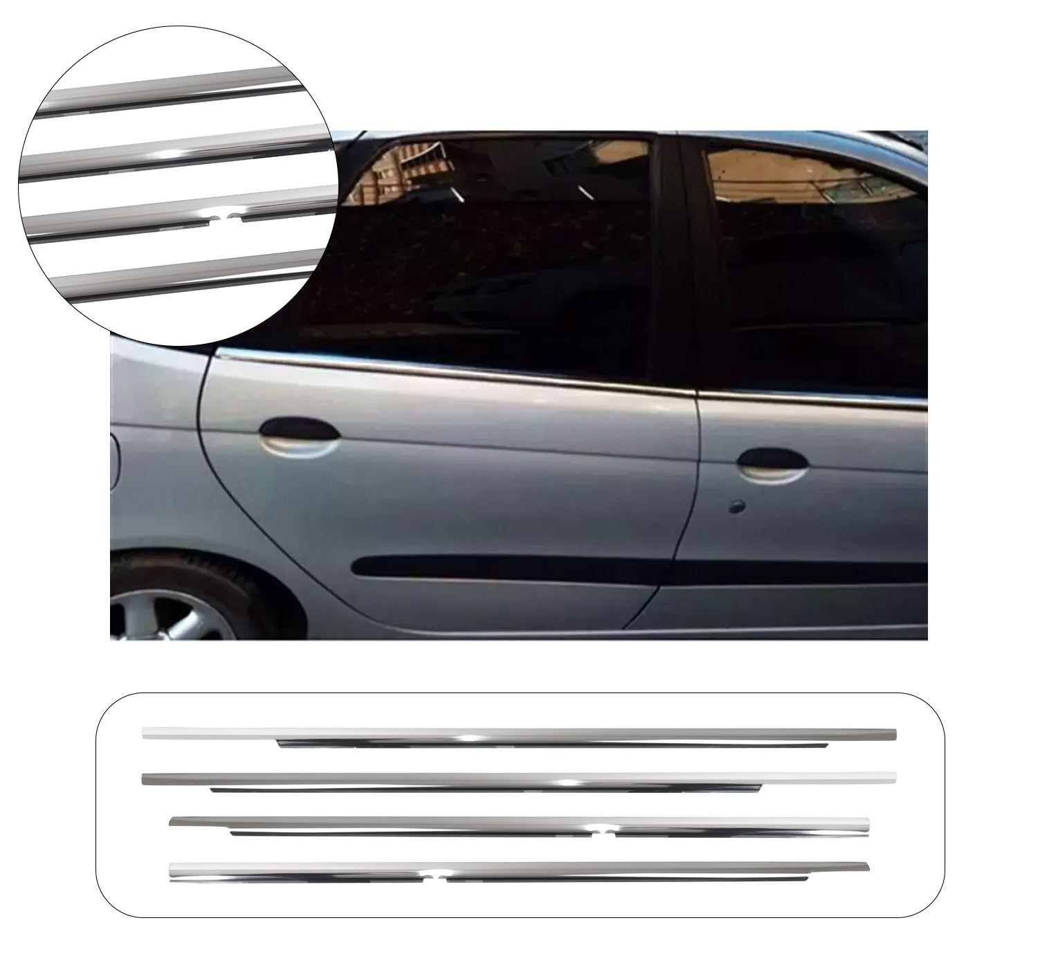 RENAULT SCENIC 1996-2003 CAM ÇITASI 4 PRÇ