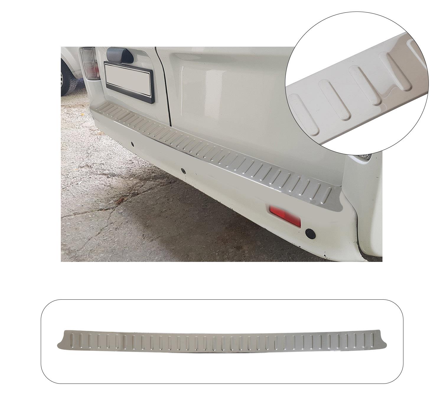 RENAULT TRAFIC 2001-2014 LARGE KROM PARLAK ARKA TAMPON ÜSTÜ KORUMA