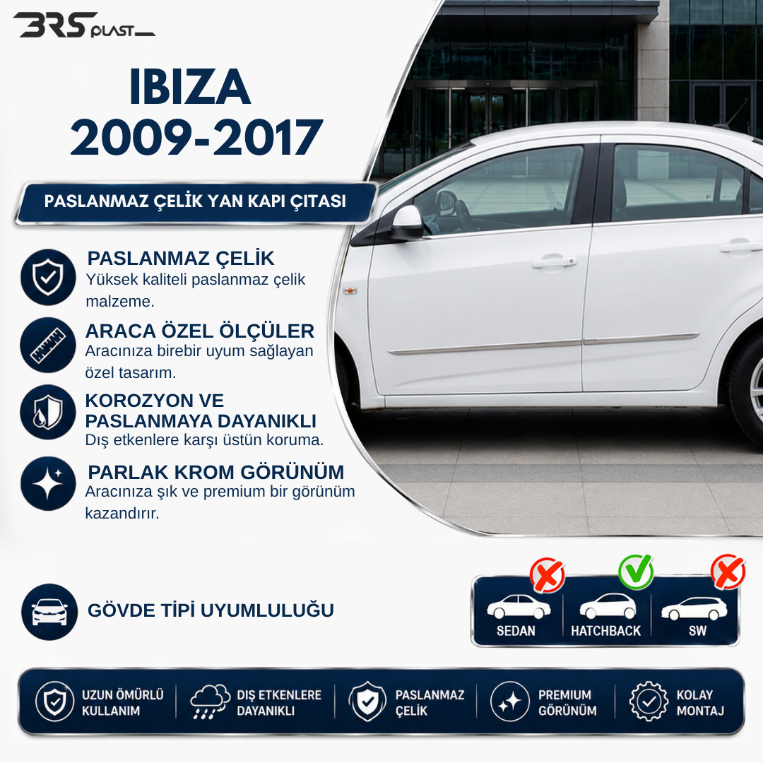 SEAT IBIZA  IV HB 2008-2017 YAN KAPI ÇITASI