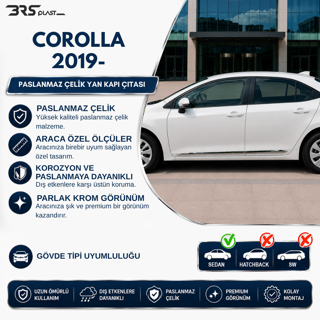 TOYOTA COROLLA 2019- YAN KAPI ÇITASI