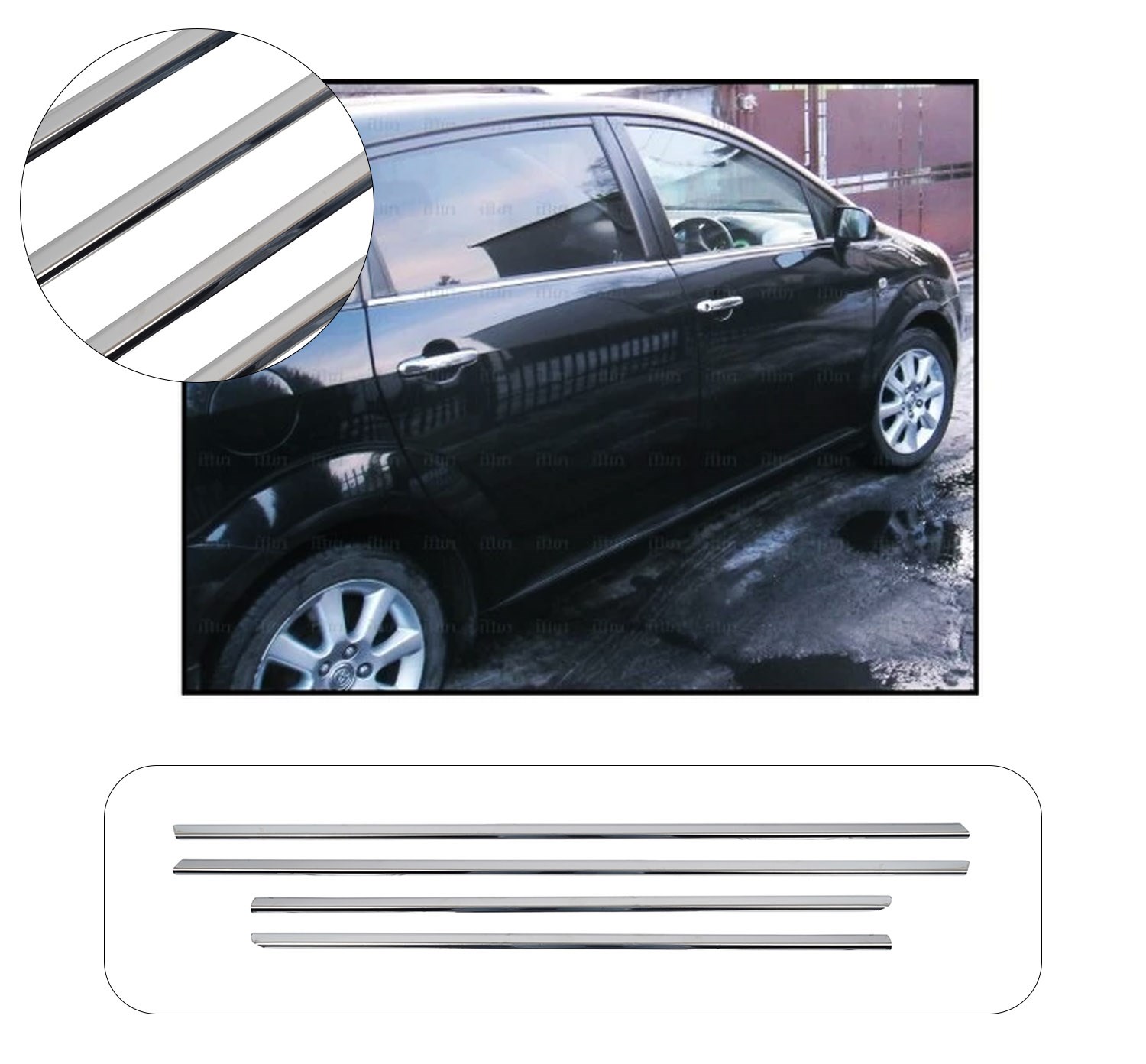 TOYOTA VERSO 2004-2009 CAM ÇITASI 4 PRÇ. P.ÇELİK
