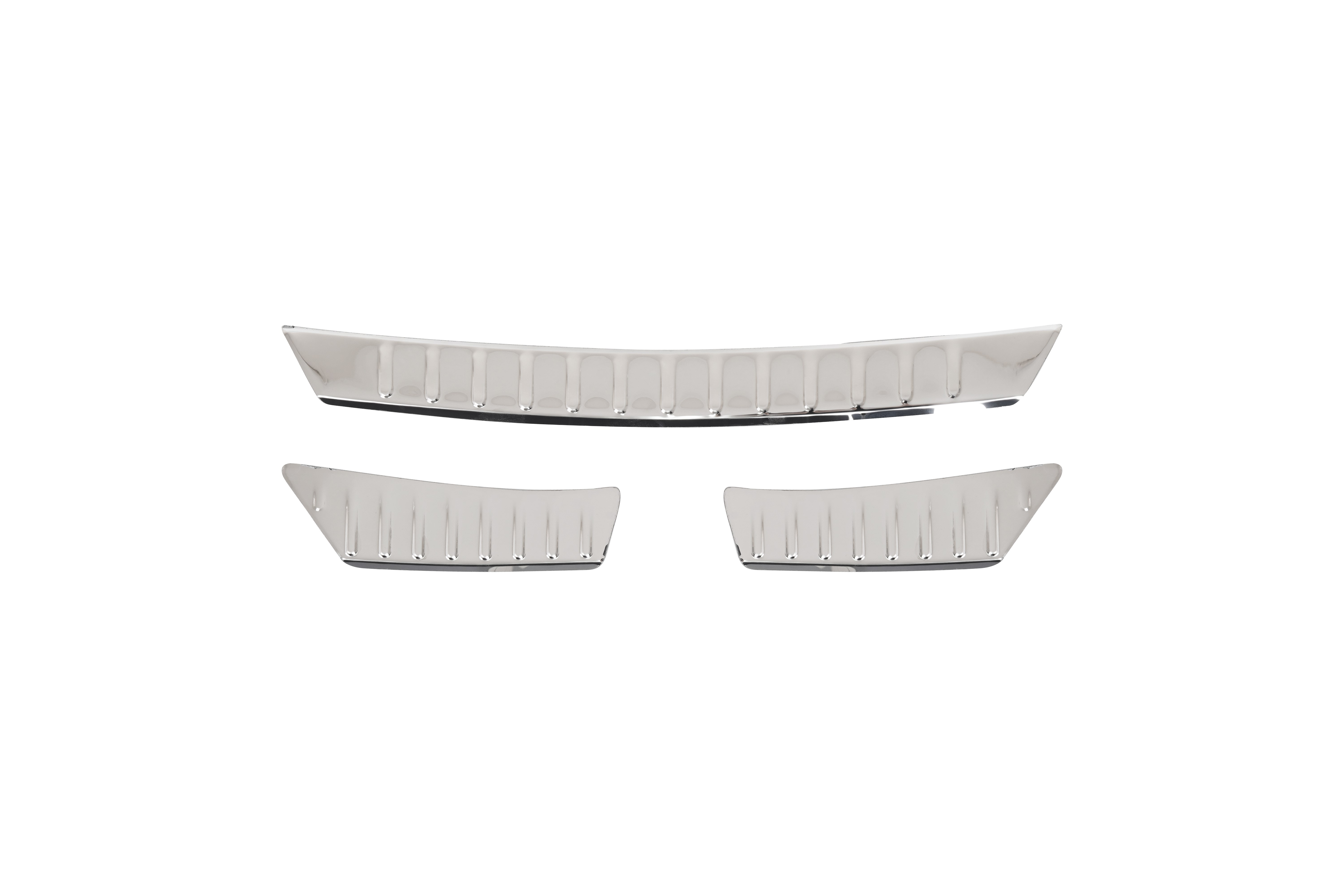 VOLKSWAGEN TIGUAN 1 UYUMLU 2007-2015 KROM ARKA TAMPON EŞİĞİ KORUMA 3 PARÇA