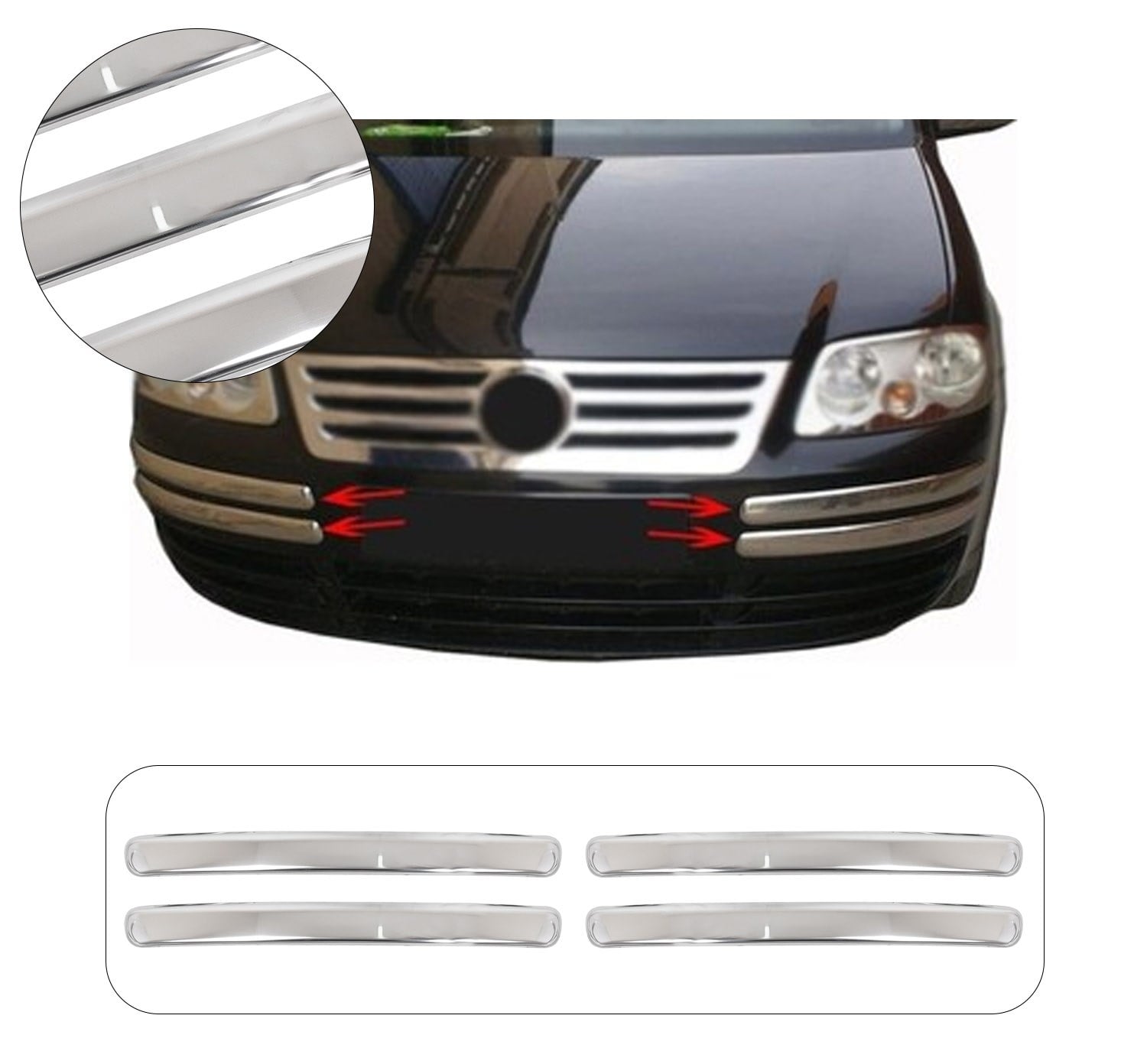VW CADDY 2003-2010 ÖN TAMPON KAŞI