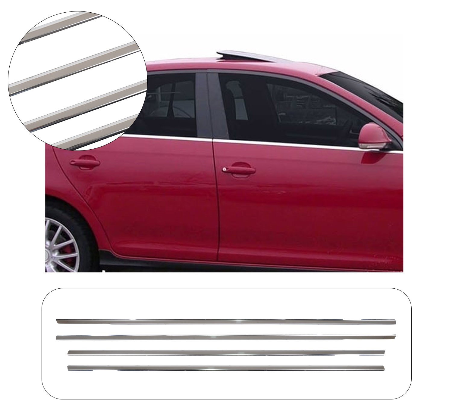 VW GOLF 5 2004-2009 CAM ÇITASI 4 PRÇ