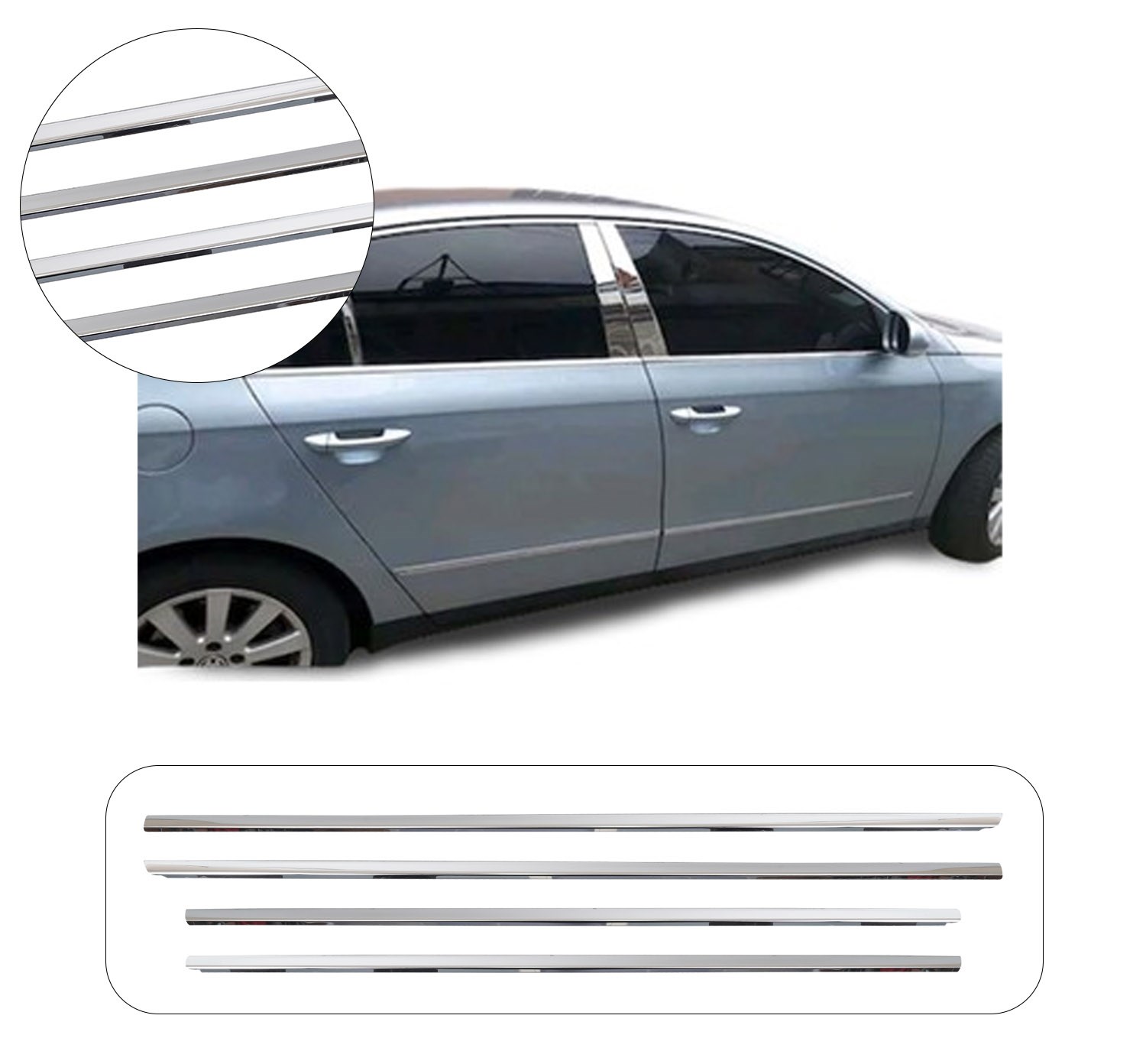 VW PASSAT B6 2005-2012 CAM ÇITASI 4 PRÇ