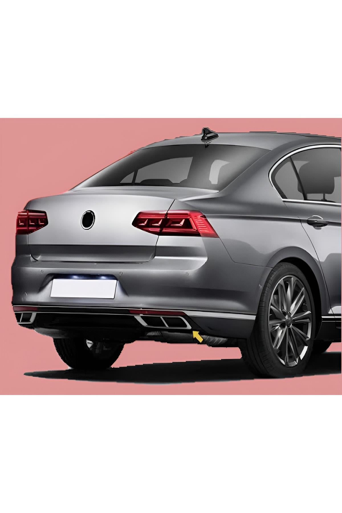 Vw Passat B8.5 Krom Egzoz Çıkış Kromu 3 Parça Paslanmaz Çelik 2019 Ve Üzeri