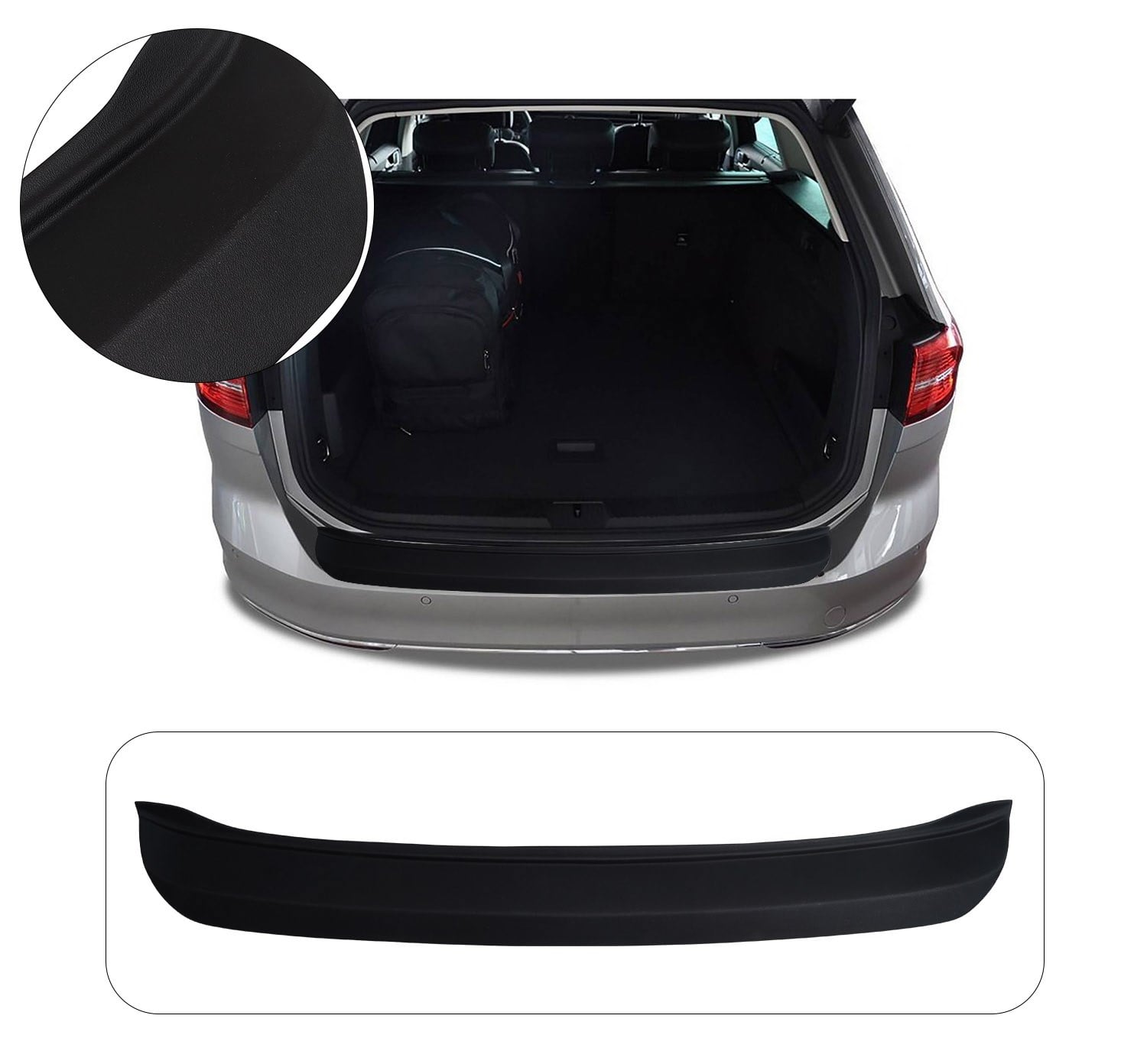 VW PASSAT B8 SEDAN 2015-2019 ABS GENİŞ ARKA TAMPON ÜSTÜ KORUMA