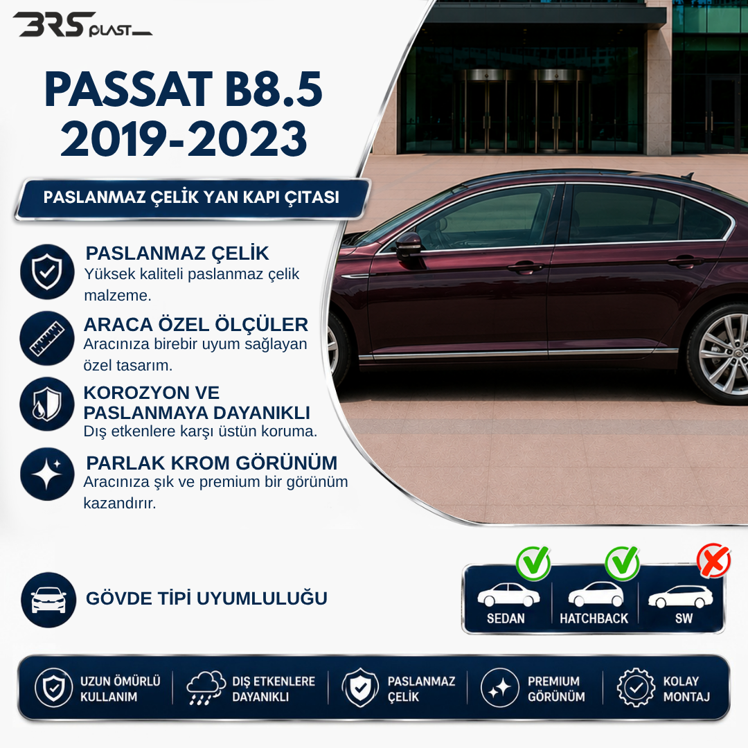 VW PASSAT B8,5 YAN KAPI ÇITASI