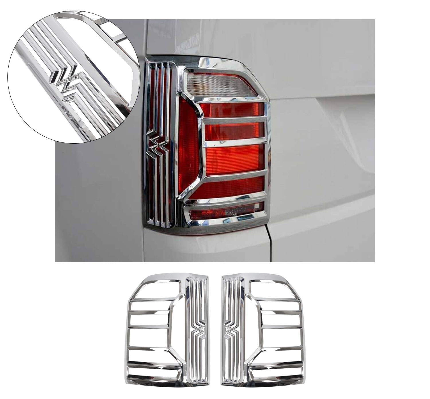 VW T6.1 2020- STOP ÇERÇEVESİ ABS KROM