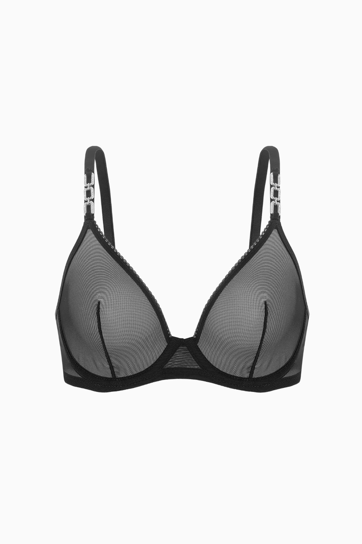 2565-S YENI TULLU SUTYEN/75B Siyah