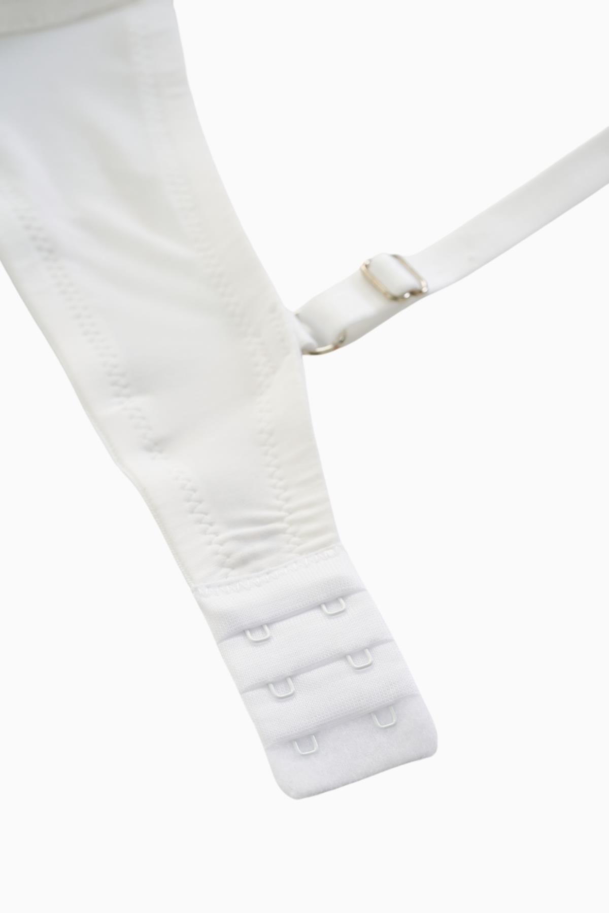 Andes Basic Mikro Kumaş Sütyen-Double Push Up Ekstra Dolgulu Balenli-2527-Beyaz