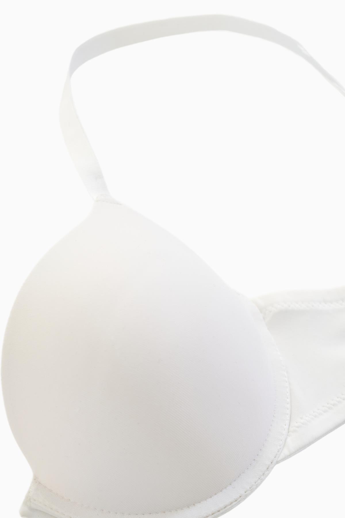 Andes Basic Mikro Kumaş Sütyen-Double Push Up Ekstra Dolgulu Balenli-2527-Beyaz