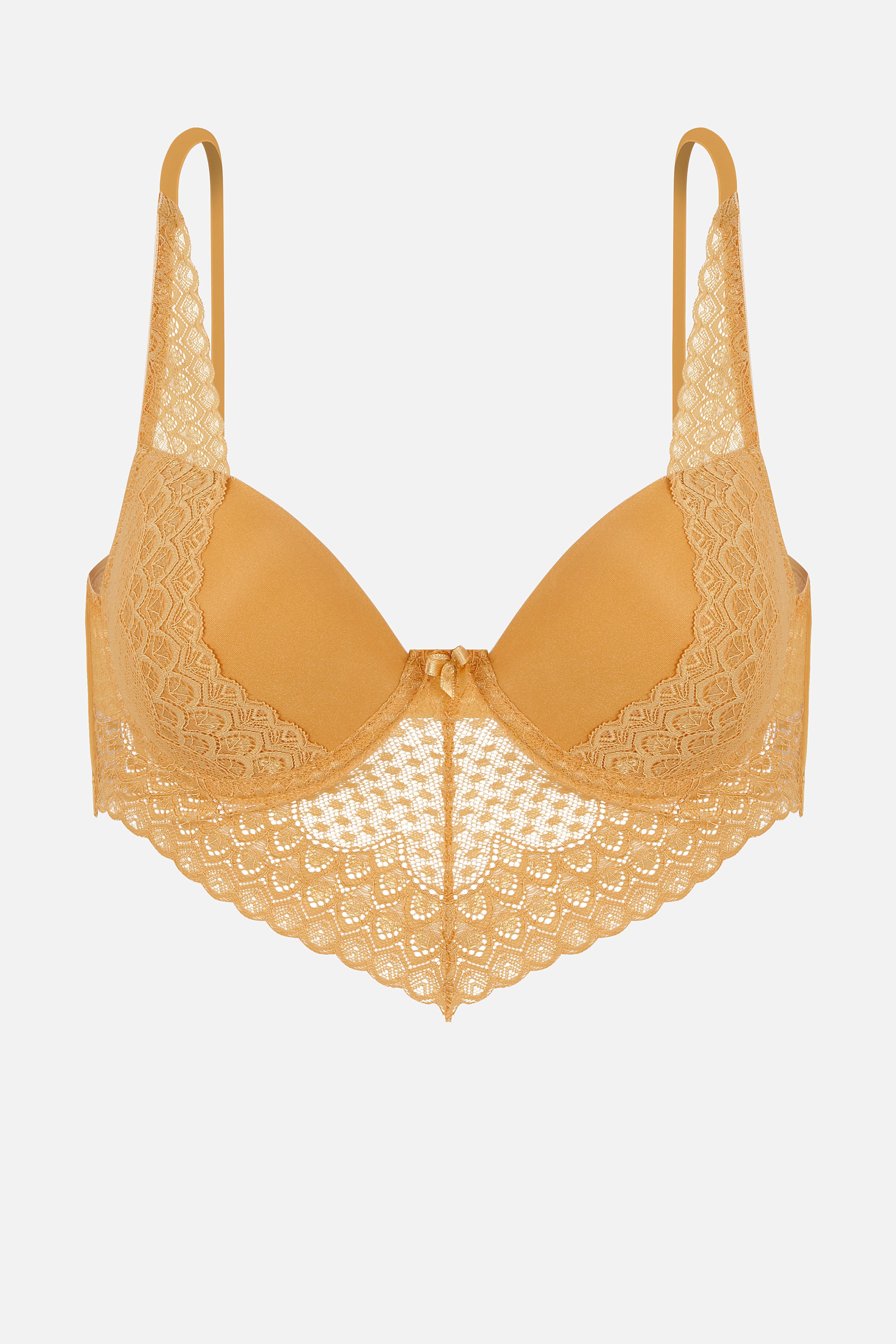 Kyle Dantelli Sütyen Külot Takım - Dolgusuz Balenli - 6011 - Hardal Kyle Dantelli Sütyen Külot Takım - Dolgusuz Balenli - 6011 - Hardal