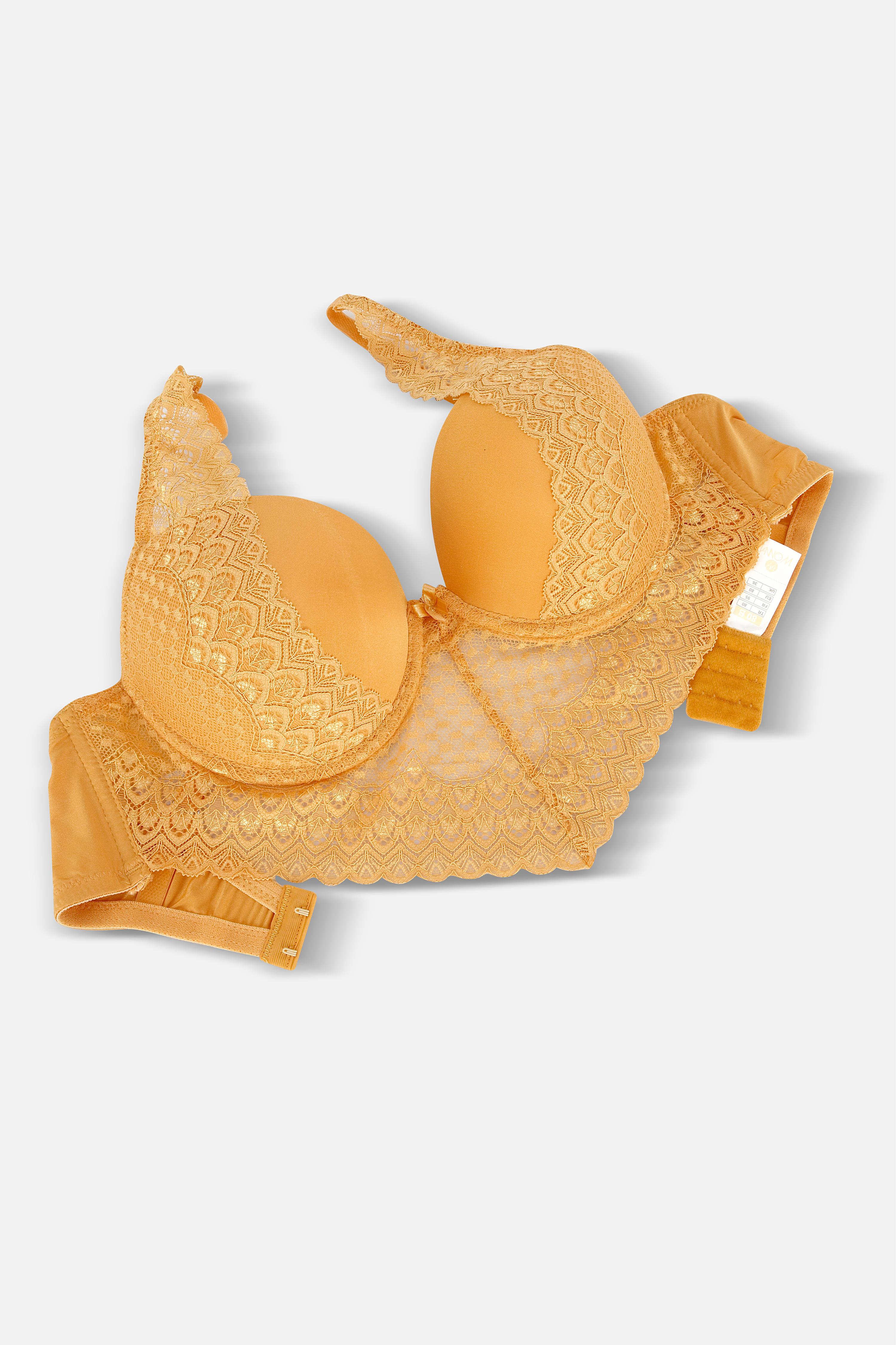 Kyle Dantelli Sütyen Külot Takım - Dolgusuz Balenli - 6011 - Hardal Kyle Dantelli Sütyen Külot Takım - Dolgusuz Balenli - 6011 - Hardal