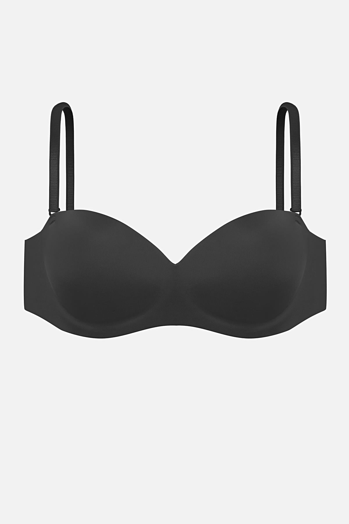 Lotus Lazer Dikişsiz Balensiz Desteksiz Sütyen - 2819 - Siyah