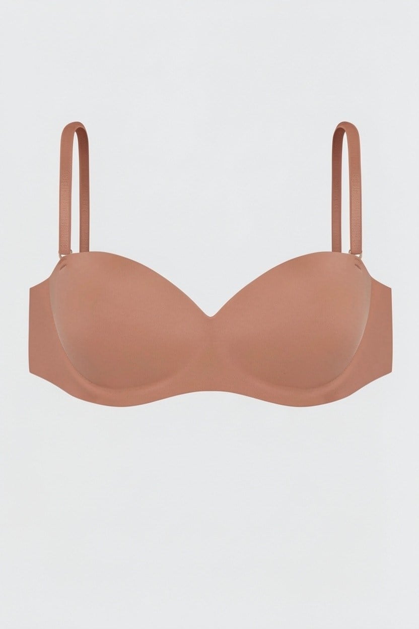 Lotus Lazer Dikişsiz Balensiz Desteksiz Sütyen - 2819 - Bronz Kahve