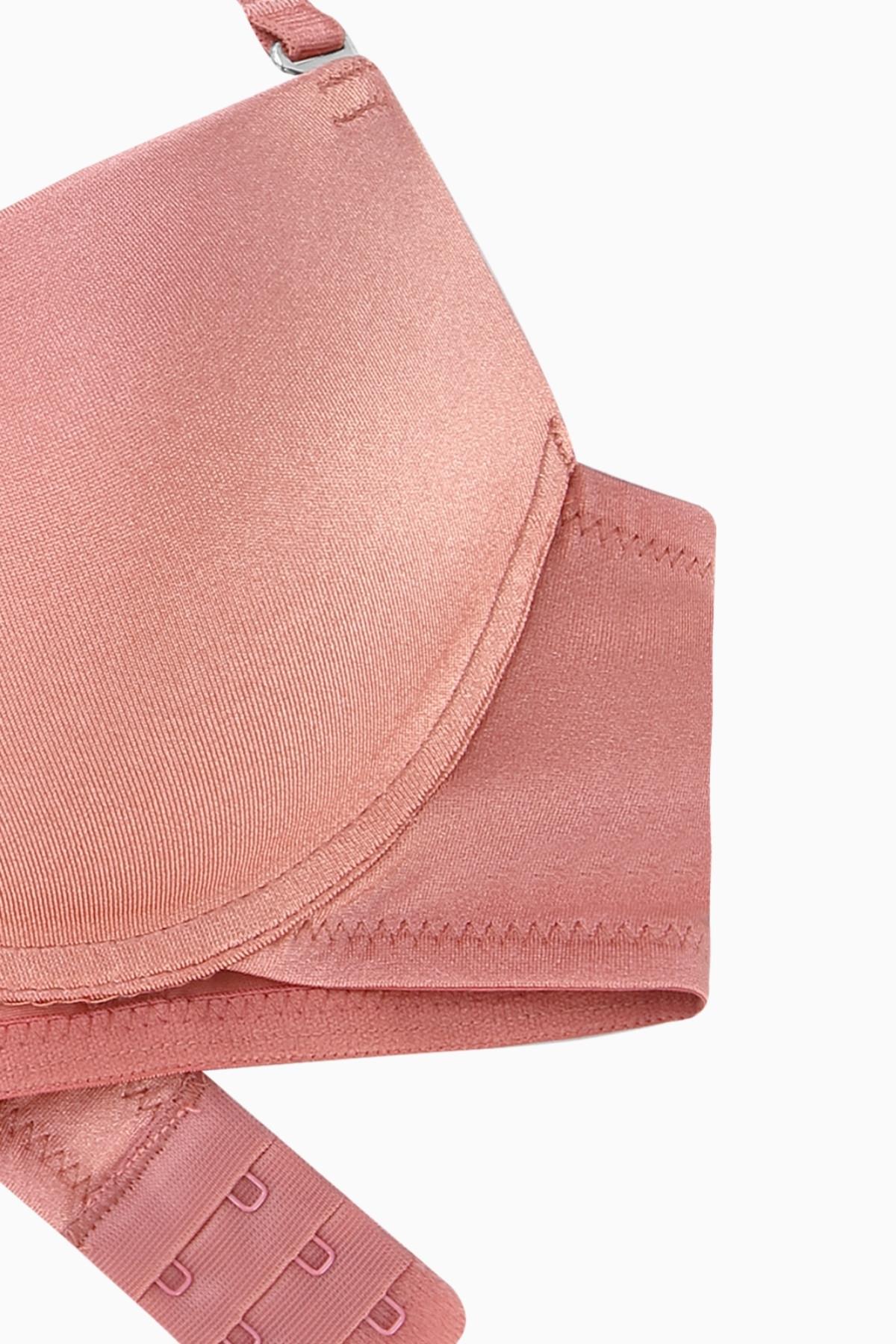 Luna Tak-Çıkar Askılı Mikro Sütyen - Soft Push Up, Yarı Dolgulu - Basic - 2533 - Gül Kurusu
