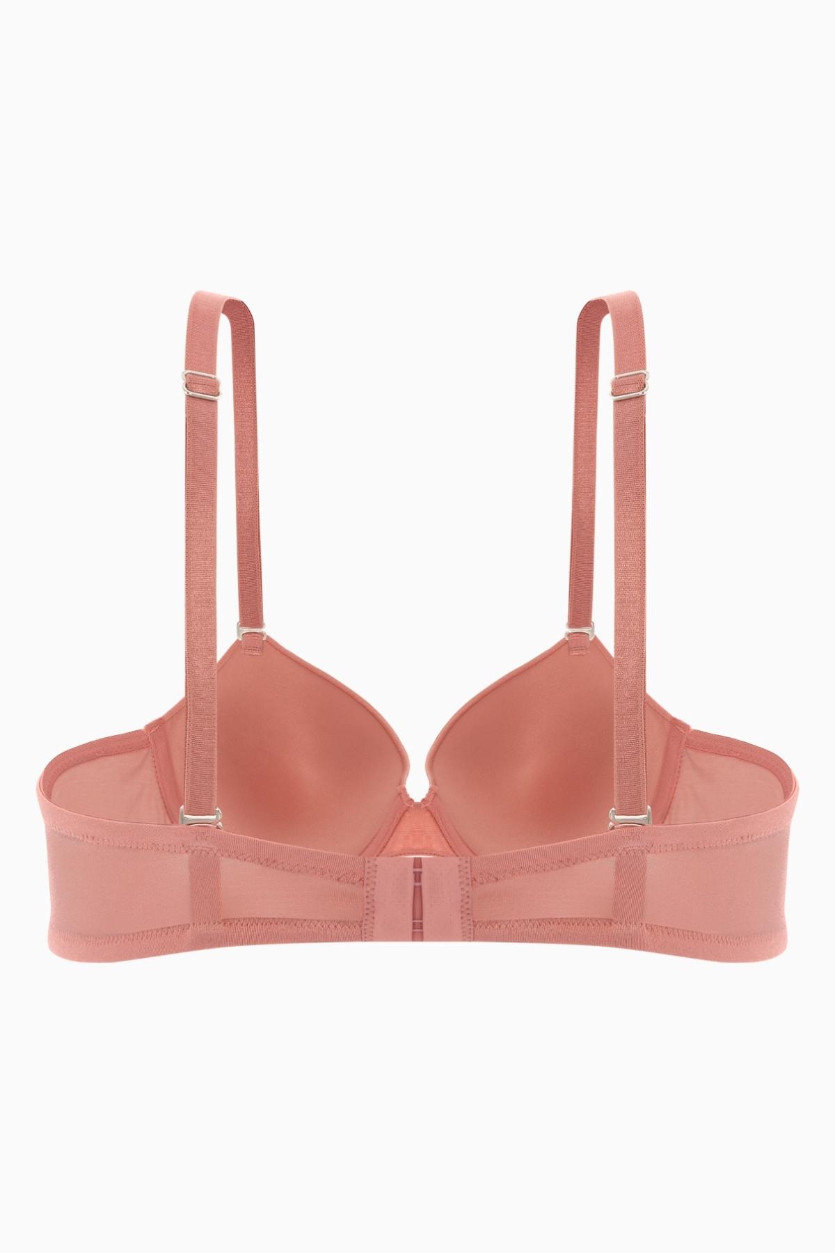 Luna Tak-Çıkar Askılı Mikro Sütyen - Soft Push Up, Yarı Dolgulu - Basic - 2533 - Gül Kurusu