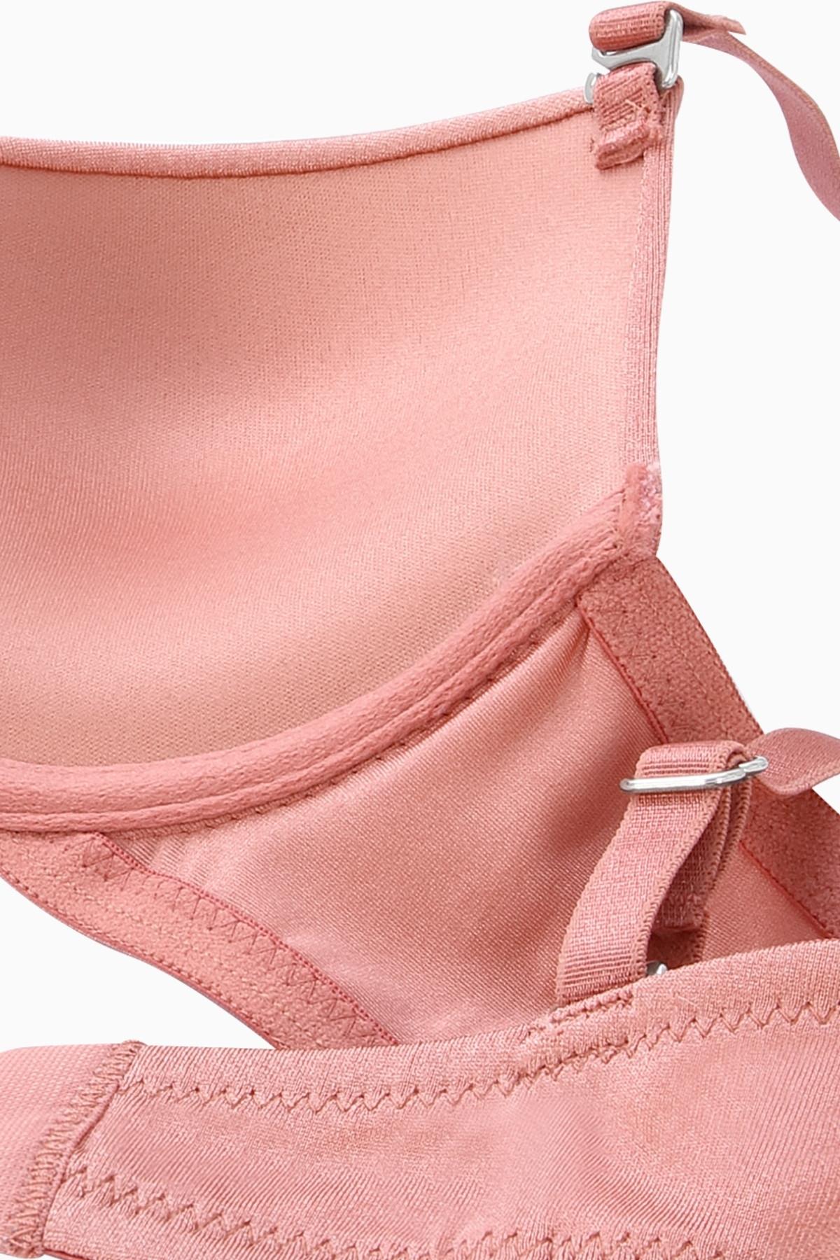 Luna Tak-Çıkar Askılı Mikro Sütyen - Soft Push Up, Yarı Dolgulu - Basic - 2533 - Gül Kurusu