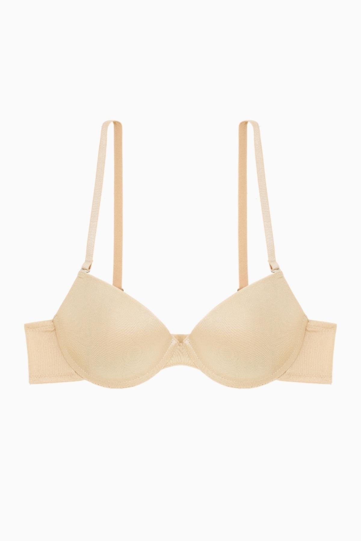 Luna Tak-Çıkar Askılı Mikro Sütyen - Soft Push Up, Yarı Dolgulu - Basic - 2533 - Ten